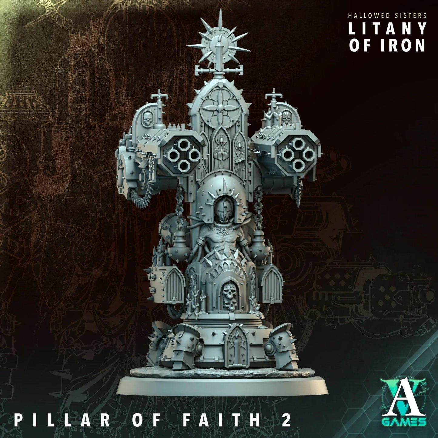 Hallowed Sisters - Litany of Iron by Archvillain Games | 3D Printed Miniatures