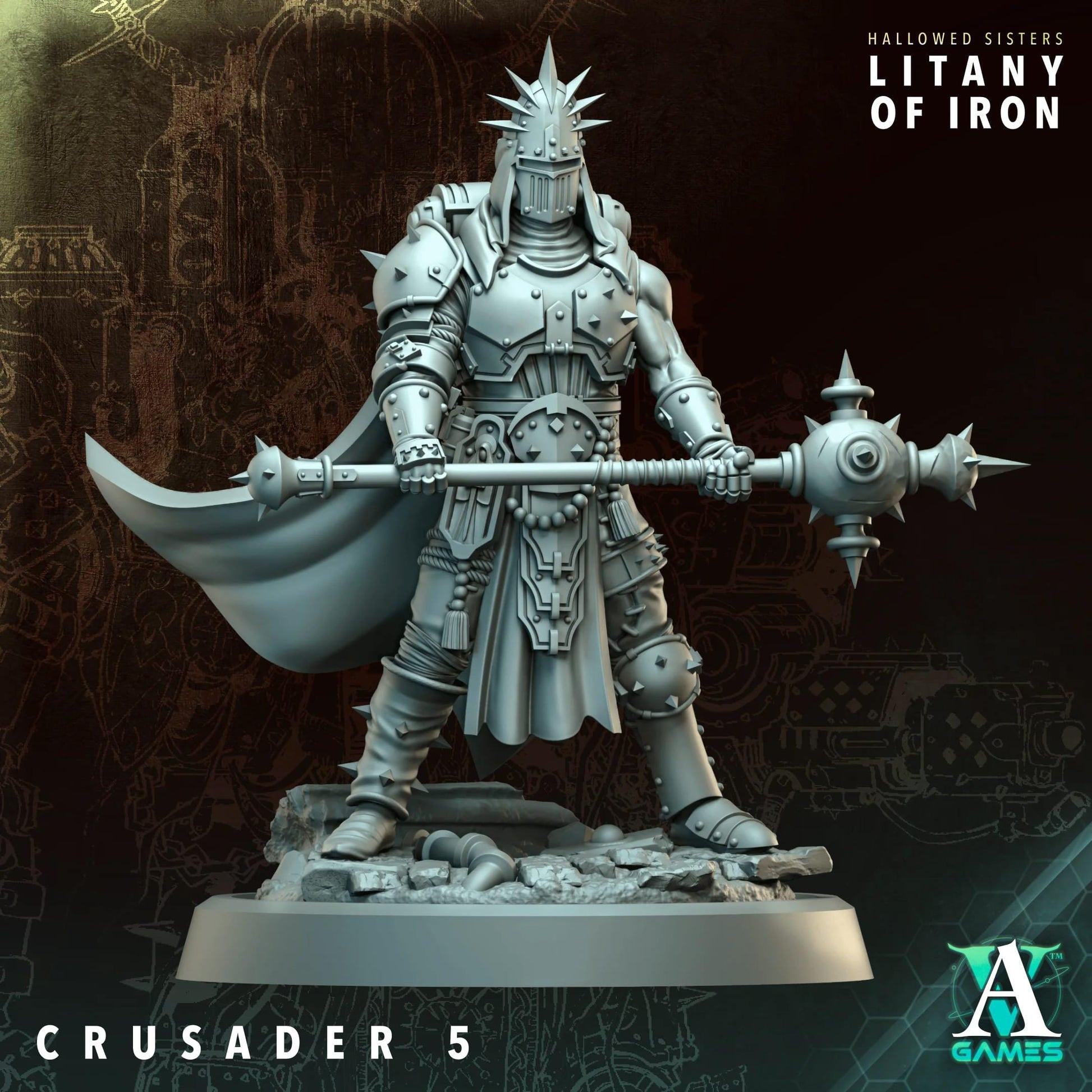 Hallowed Sisters - Litany of Iron by Archvillain Games | 3D Printed Miniatures