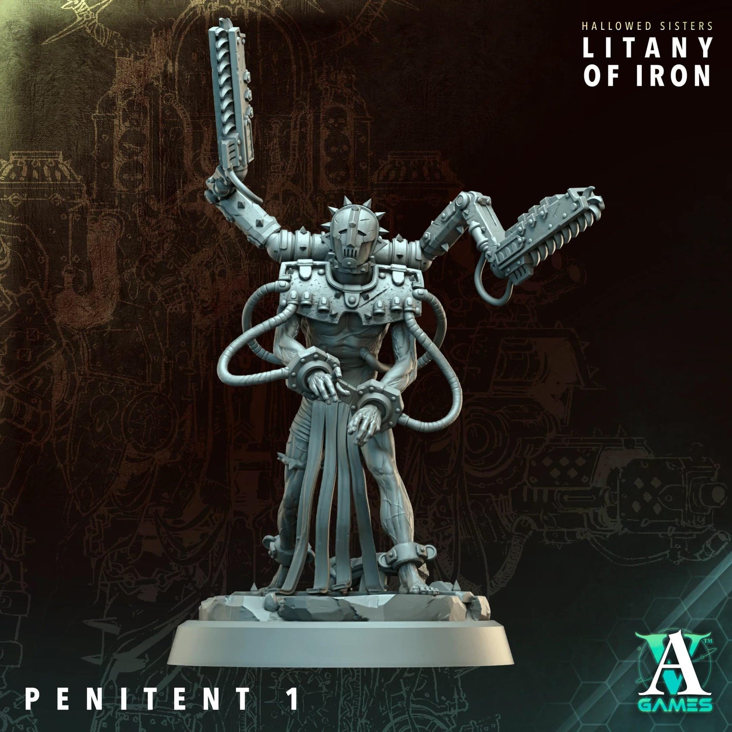 Hallowed Sisters - Litany of Iron by Archvillain Games | 3D Printed Miniatures
