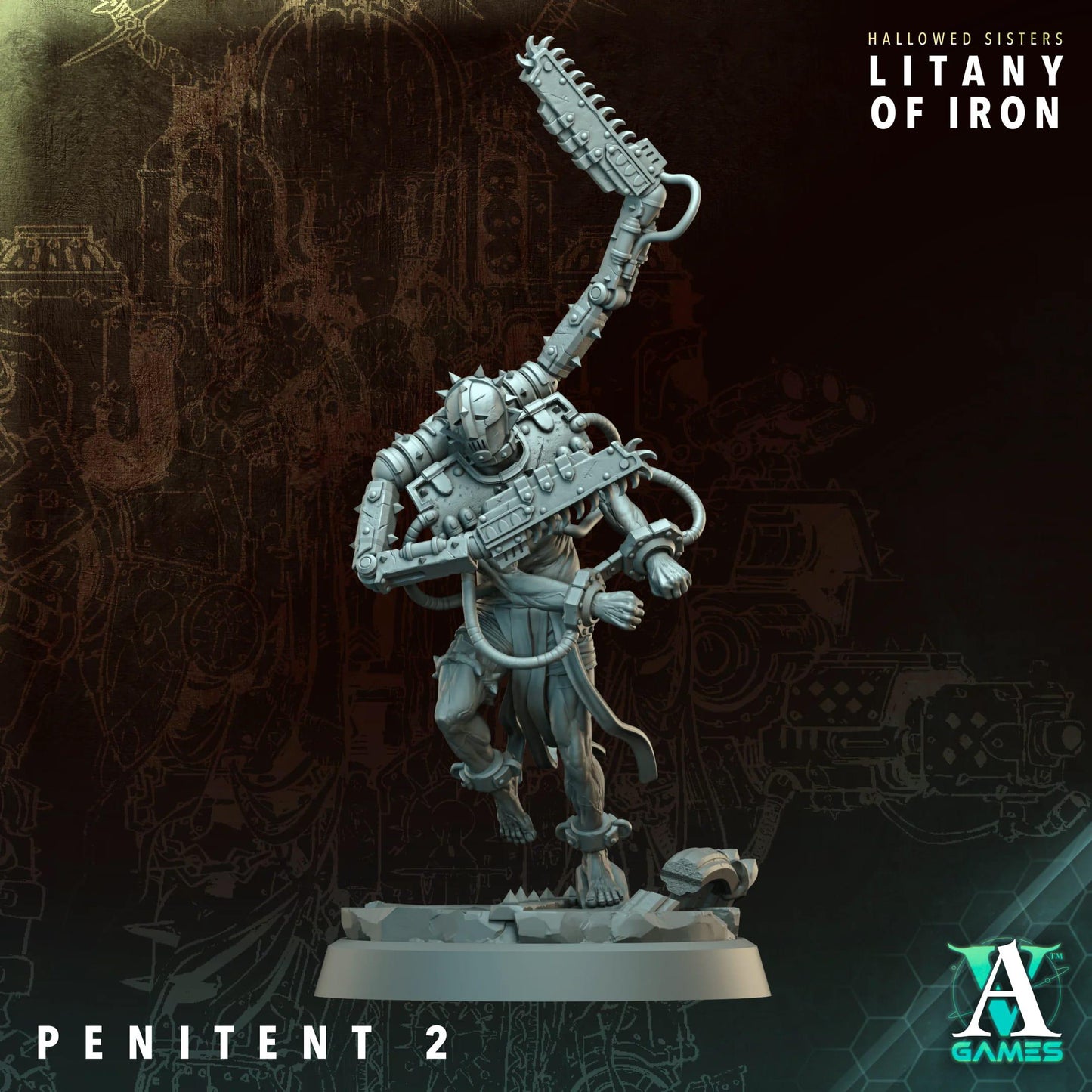 Hallowed Sisters - Litany of Iron by Archvillain Games | 3D Printed Miniatures