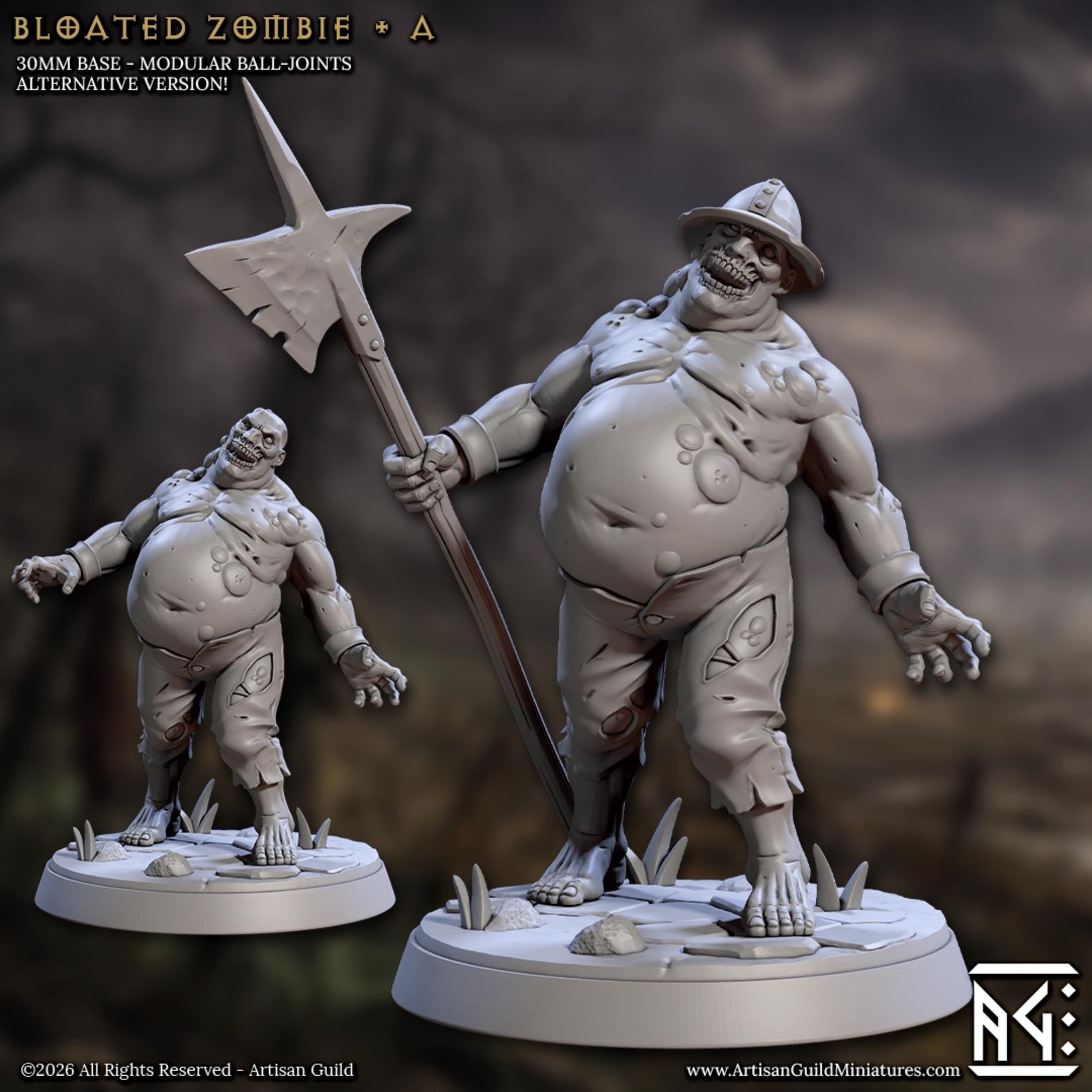 March of the Zombie Walkers by Artisan Guild | 3D Printed Miniatures | Fantasy Models
