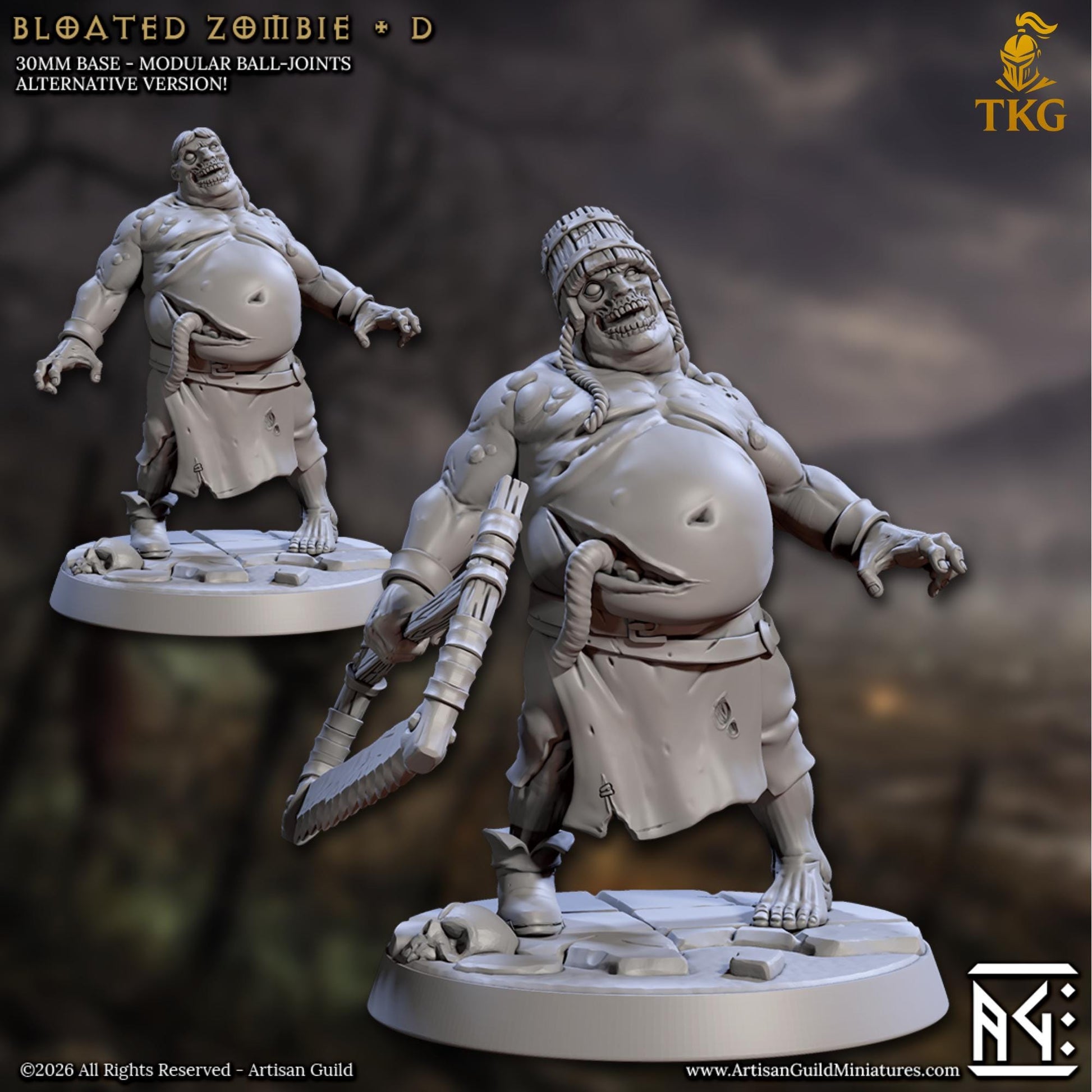 March of the Zombie Walkers by Artisan Guild | 3D Printed Miniatures | Fantasy Models