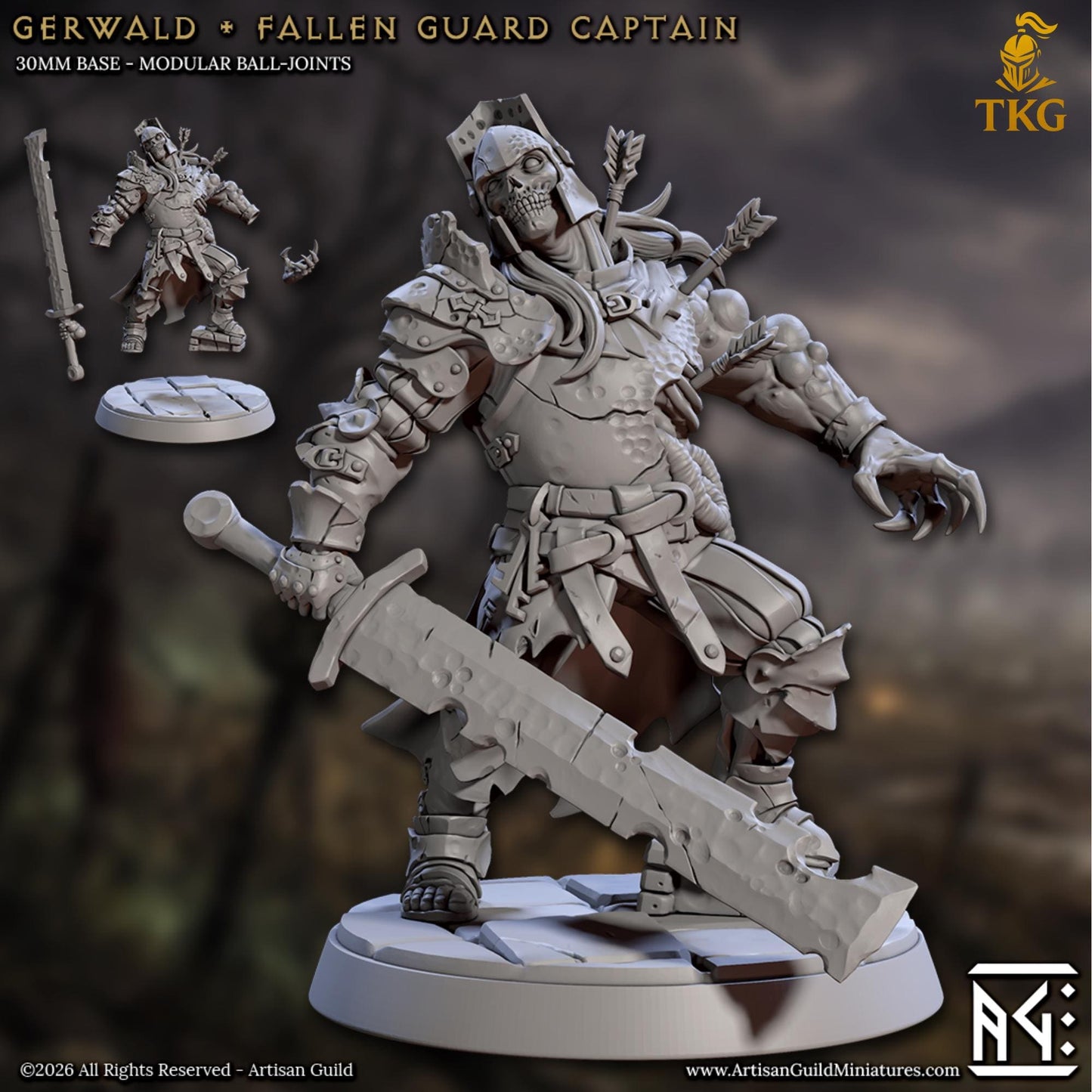 March of the Zombie Walkers by Artisan Guild | 3D Printed Miniatures | Fantasy Models