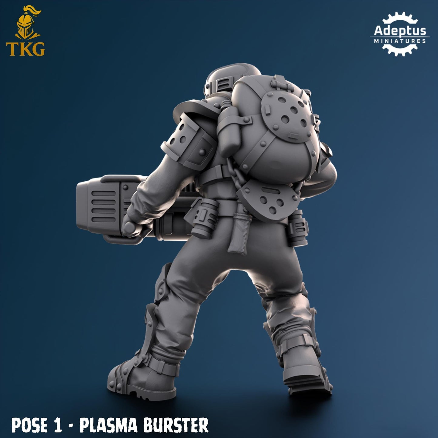 Greyplate Troops Special Weapons Team by Adeptus Miniatures | 3D printed Tabletop Miniatures