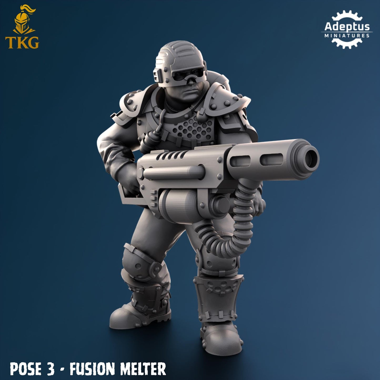 Greyplate Troops Special Weapons Team by Adeptus Miniatures | 3D printed Tabletop Miniatures