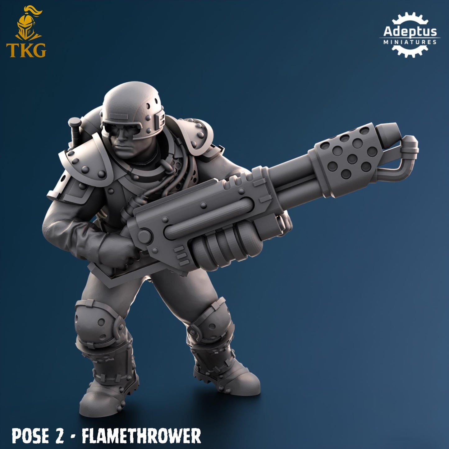Greyplate Troops Special Weapons Team by Adeptus Miniatures | 3D printed Tabletop Miniatures