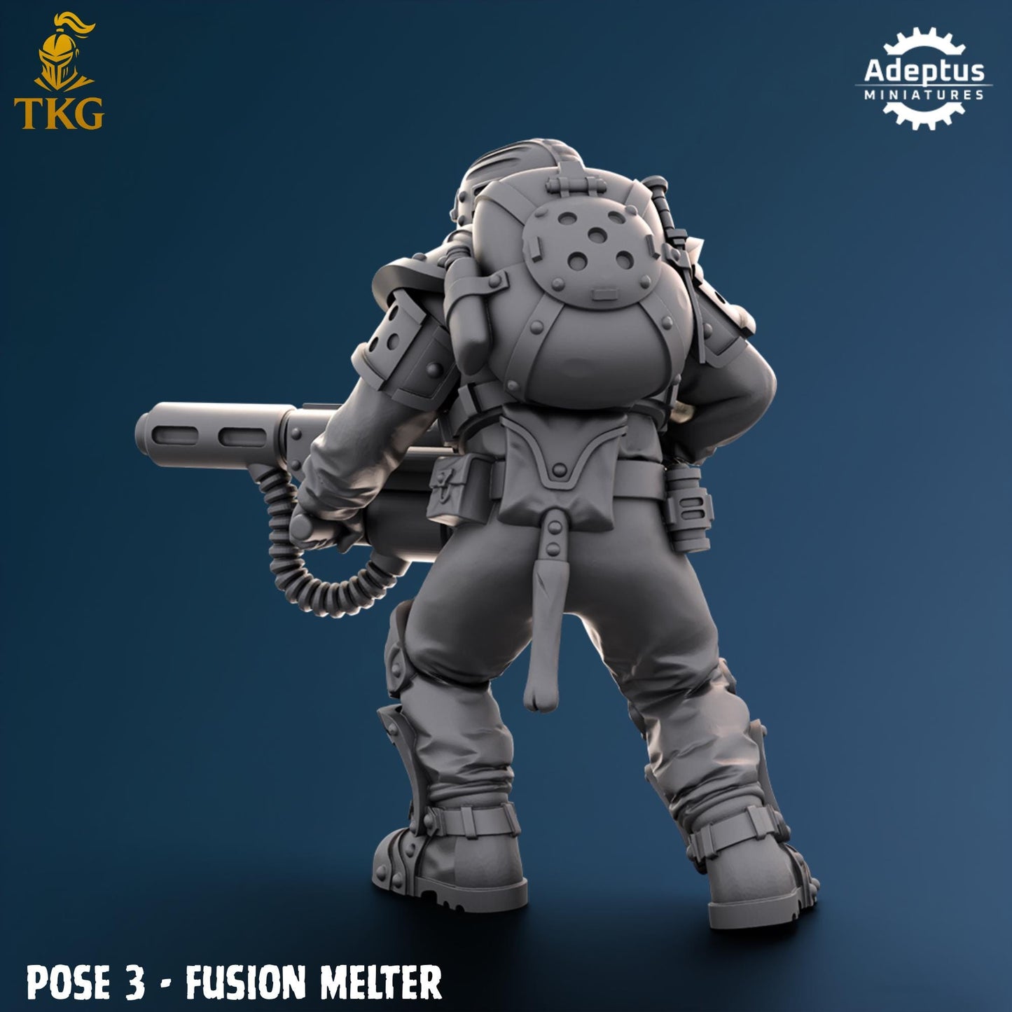 Greyplate Troops Special Weapons Team by Adeptus Miniatures | 3D printed Tabletop Miniatures