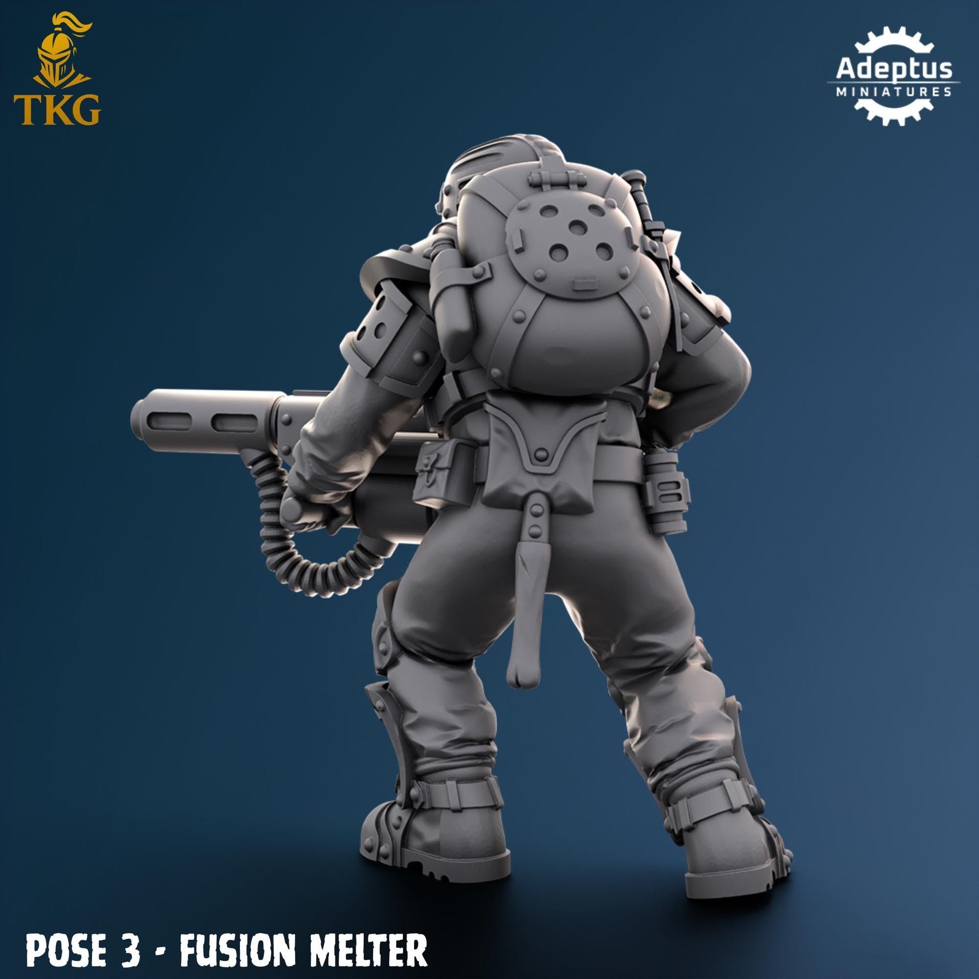 Greyplate Troops Special Weapons Team by Adeptus Miniatures | 3D printed Tabletop Miniatures