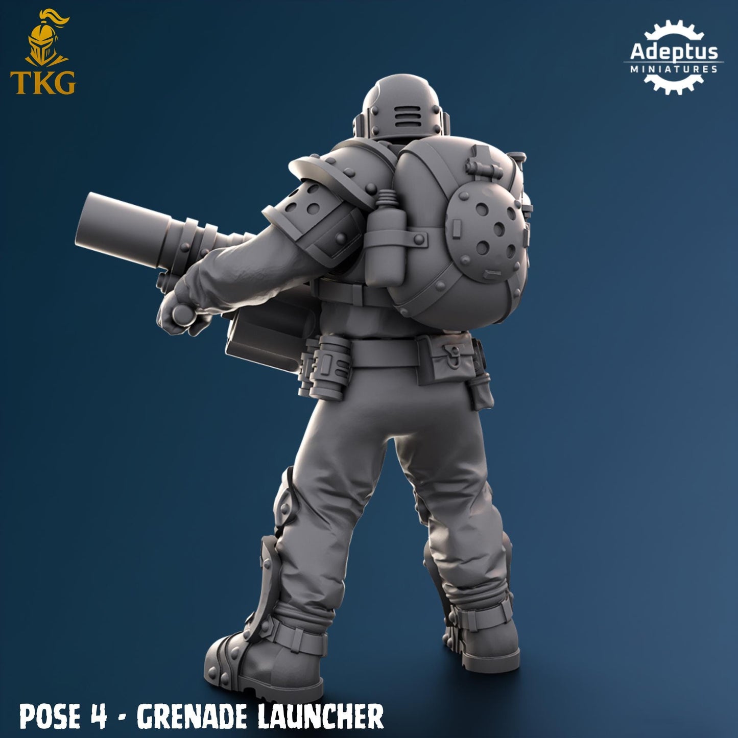 Greyplate Troops Special Weapons Team by Adeptus Miniatures | 3D printed Tabletop Miniatures