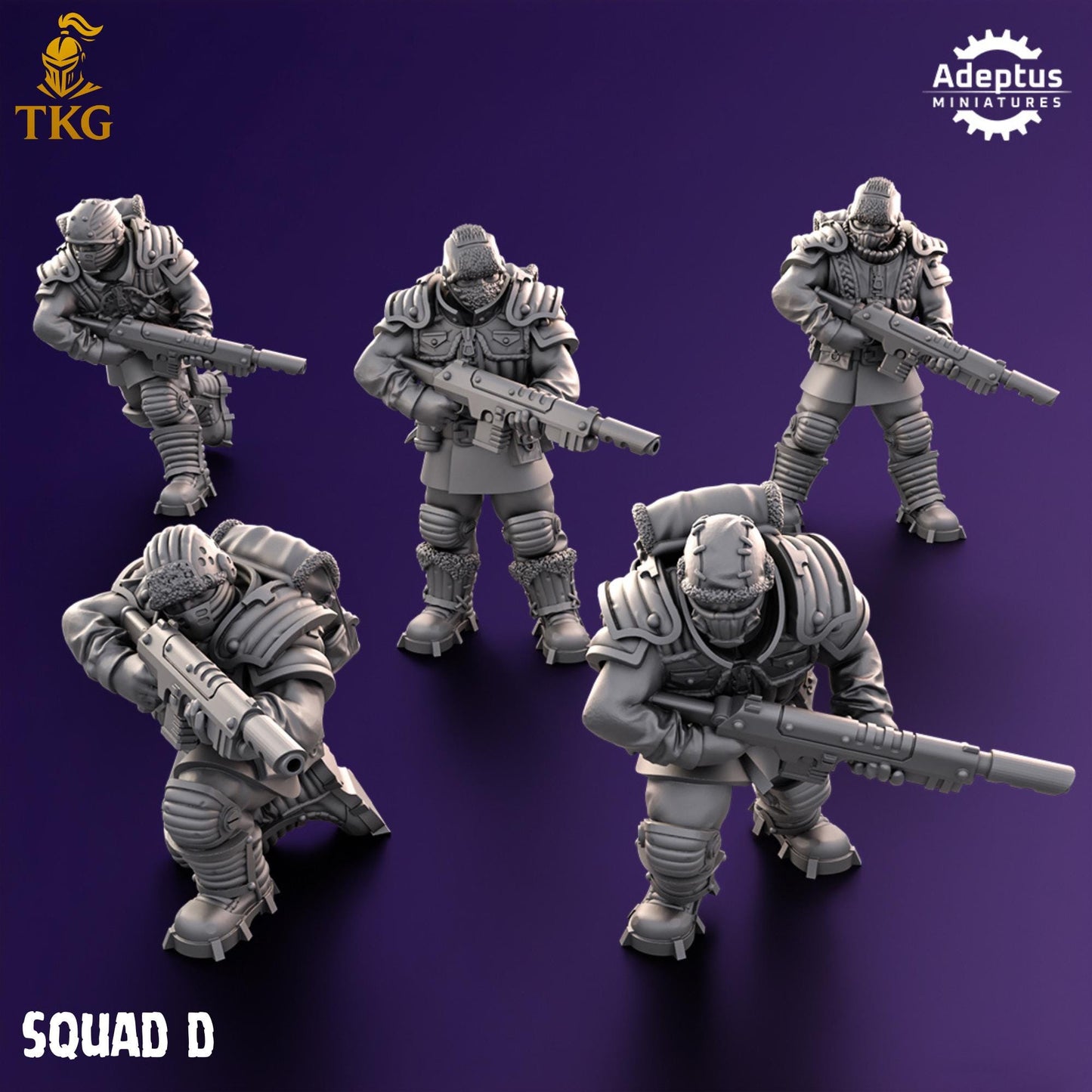 Stormsworn Troops Squad by Adeptus Miniatures | 3D printed Tabletop Miniatures