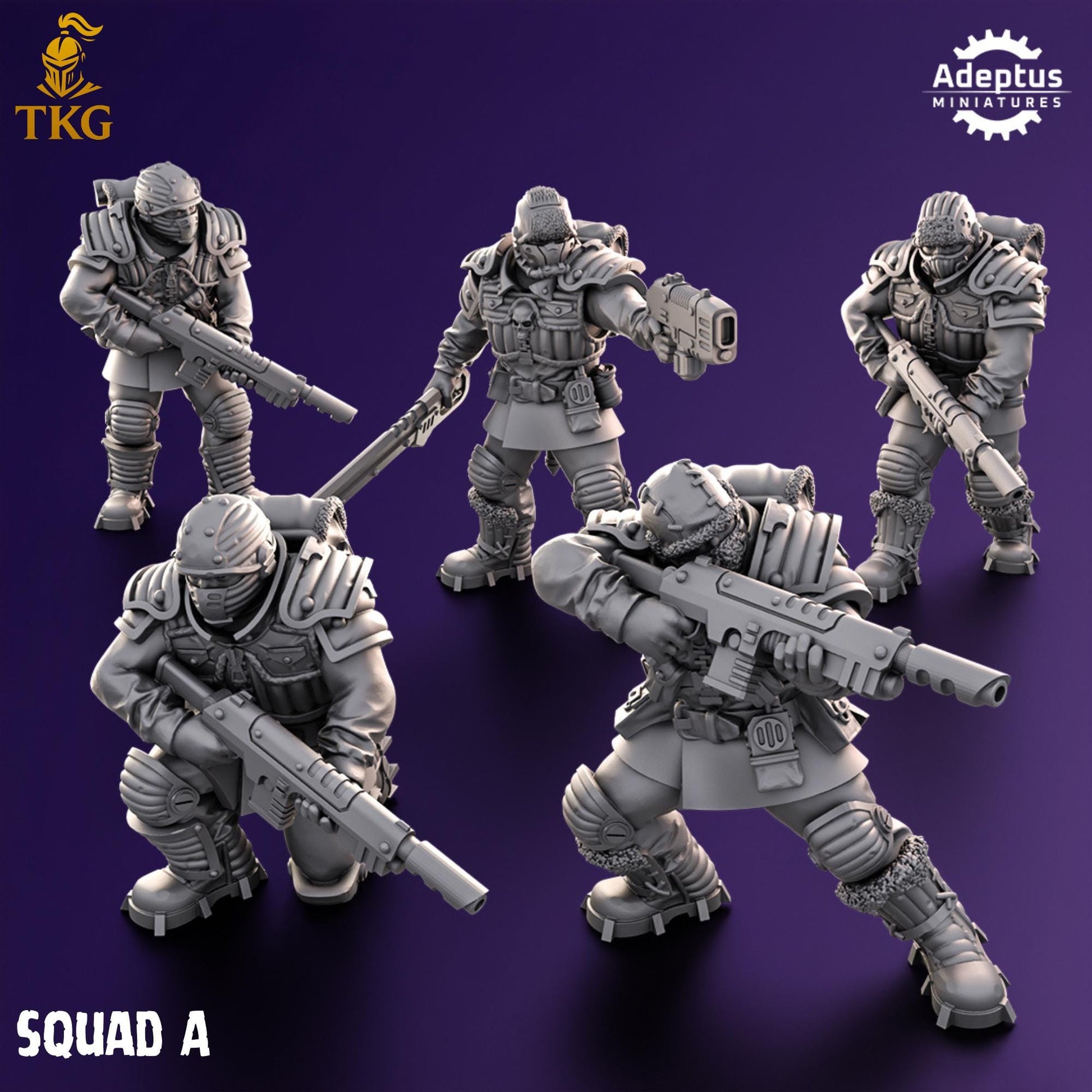 Stormsworn Troops Squad by Adeptus Miniatures | 3D printed Tabletop Miniatures