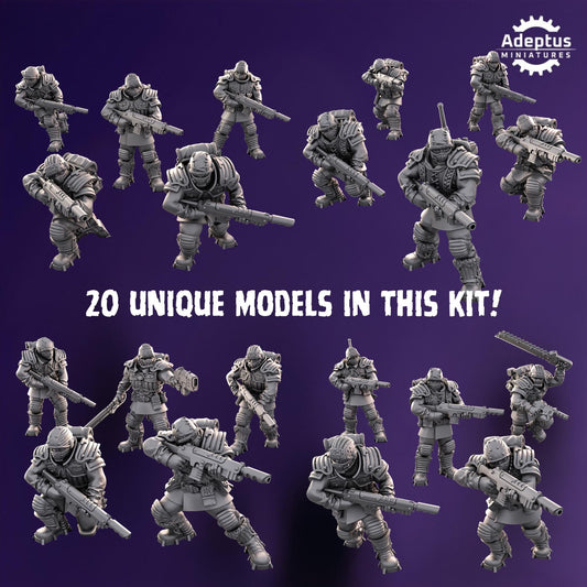 Stormsworn Troops Squad by Adeptus Miniatures | 3D printed Tabletop Miniatures