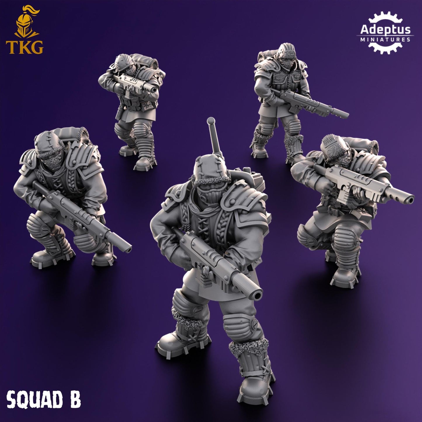 Stormsworn Troops Squad by Adeptus Miniatures | 3D printed Tabletop Miniatures