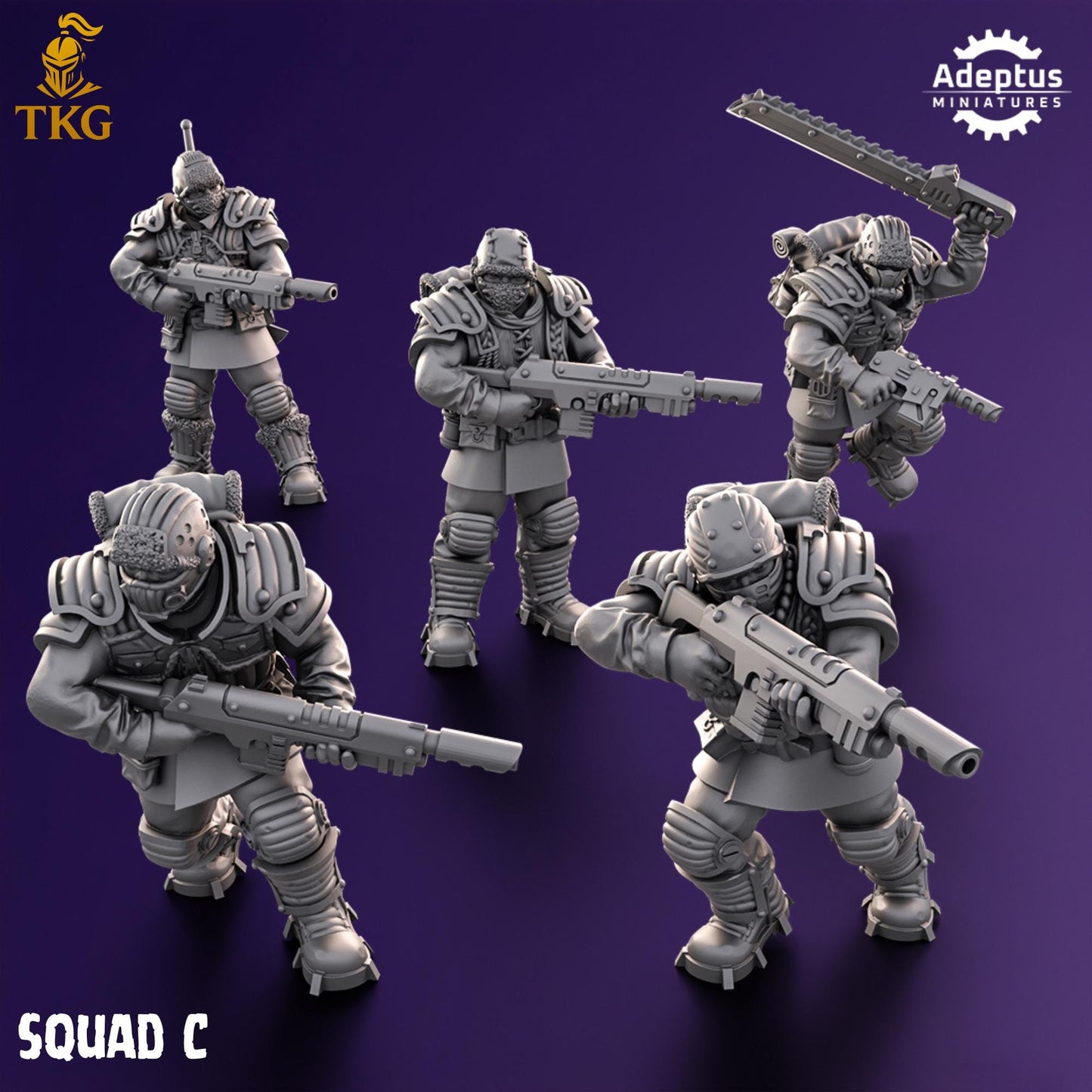 Stormsworn Troops Squad by Adeptus Miniatures | 3D printed Tabletop Miniatures