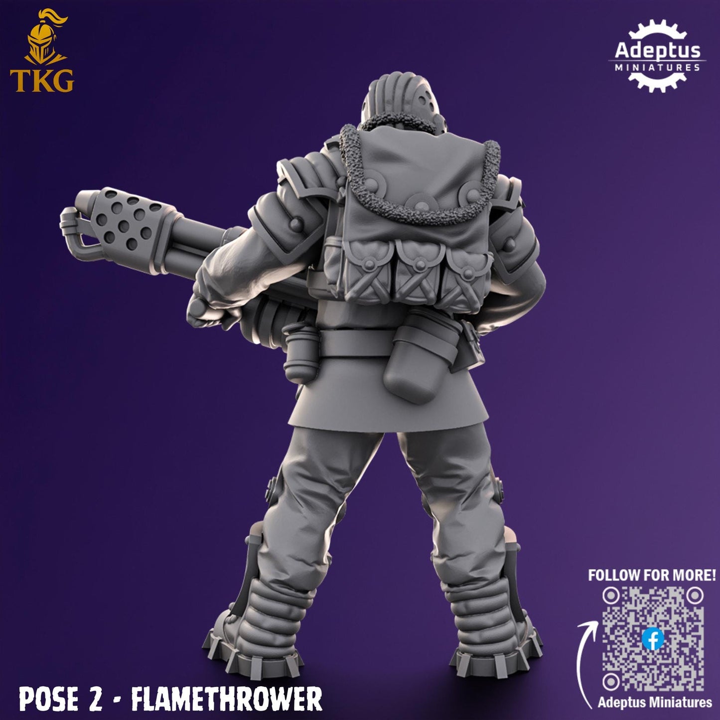 Stormsworn Troops Special Weapons Team by Adeptus Miniatures | 3D printed Tabletop Miniatures