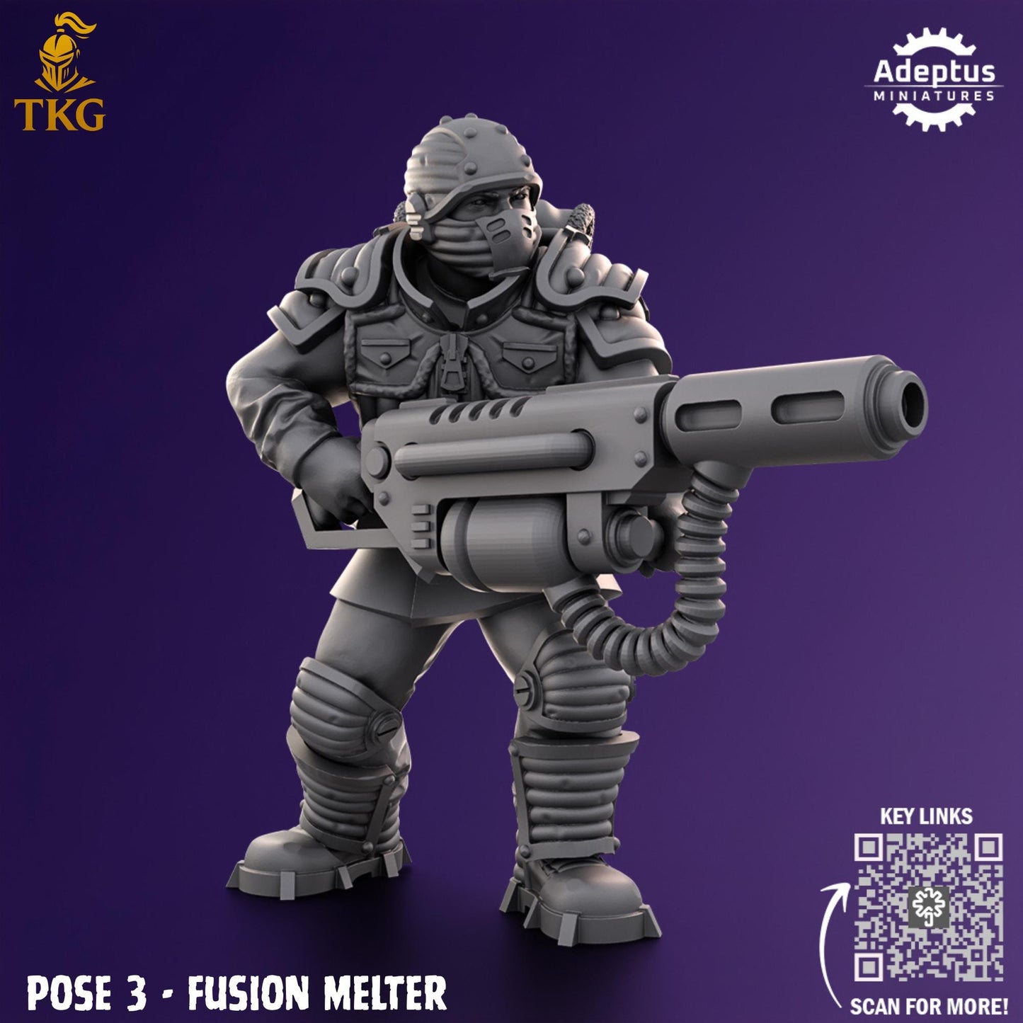 Stormsworn Troops Special Weapons Team by Adeptus Miniatures | 3D printed Tabletop Miniatures