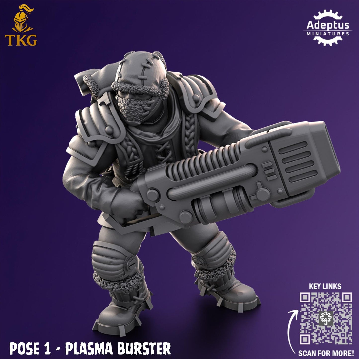 Stormsworn Troops Special Weapons Team by Adeptus Miniatures | 3D printed Tabletop Miniatures