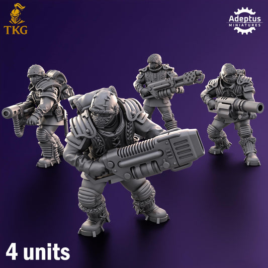 Stormsworn Troops Special Weapons Team by Adeptus Miniatures | 3D printed Tabletop Miniatures