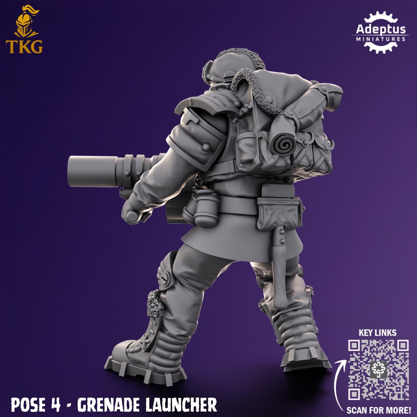 Stormsworn Troops Special Weapons Team by Adeptus Miniatures | 3D printed Tabletop Miniatures