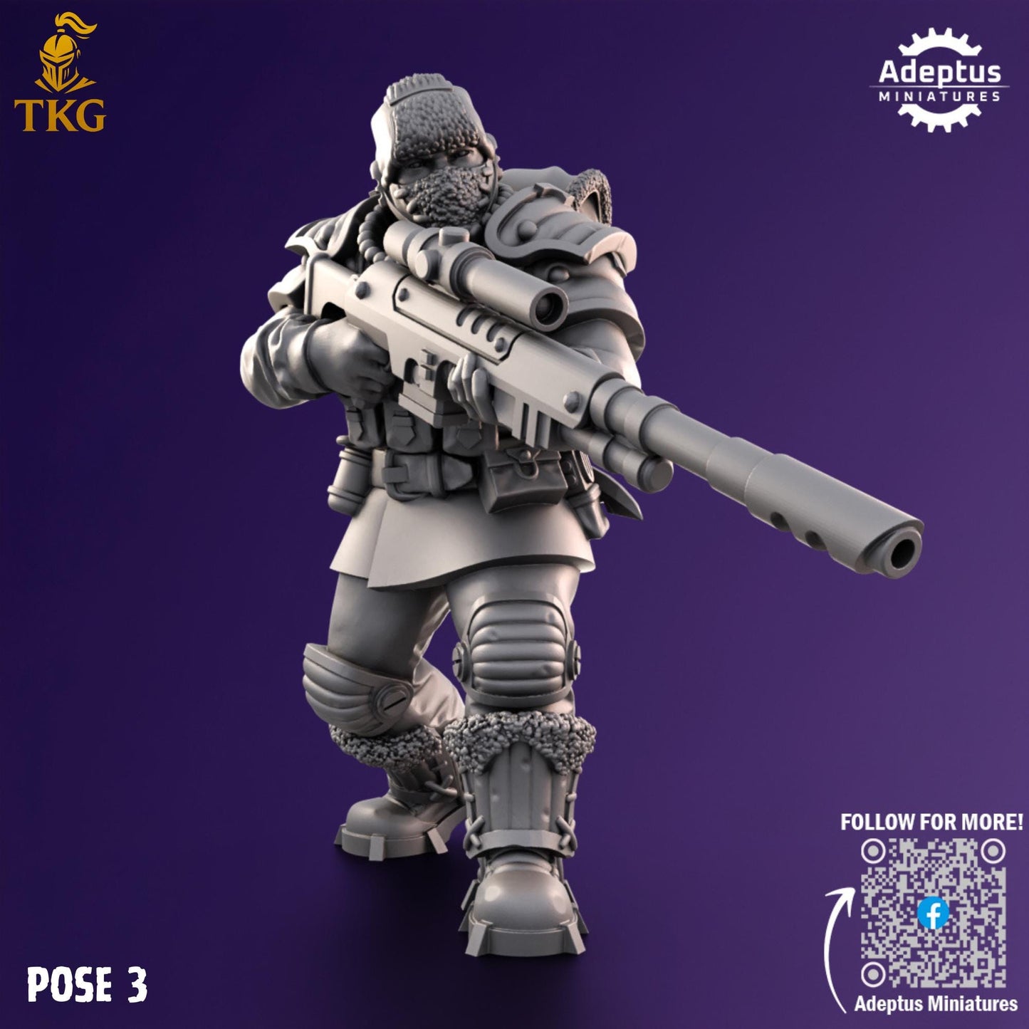 Stormsworn Troops Snipers by Adeptus Miniatures | 3D printed Tabletop Miniatures