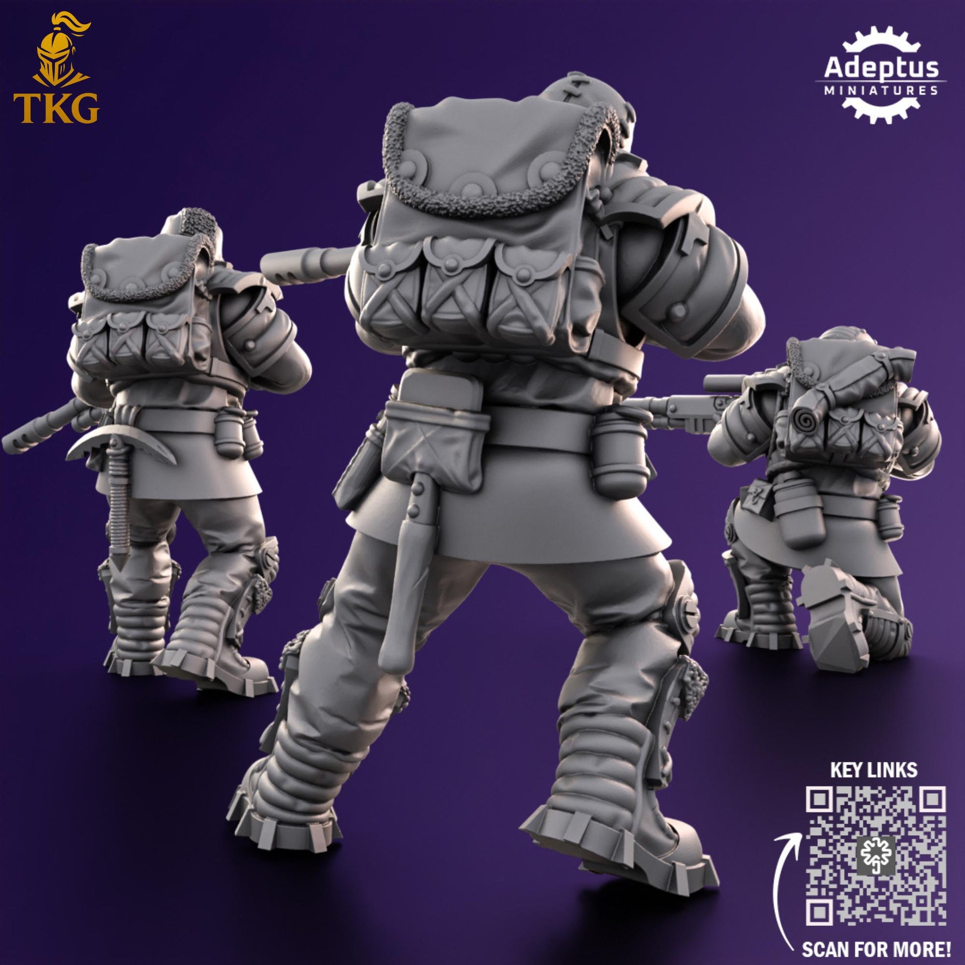 Stormsworn Troops Snipers by Adeptus Miniatures | 3D printed Tabletop Miniatures