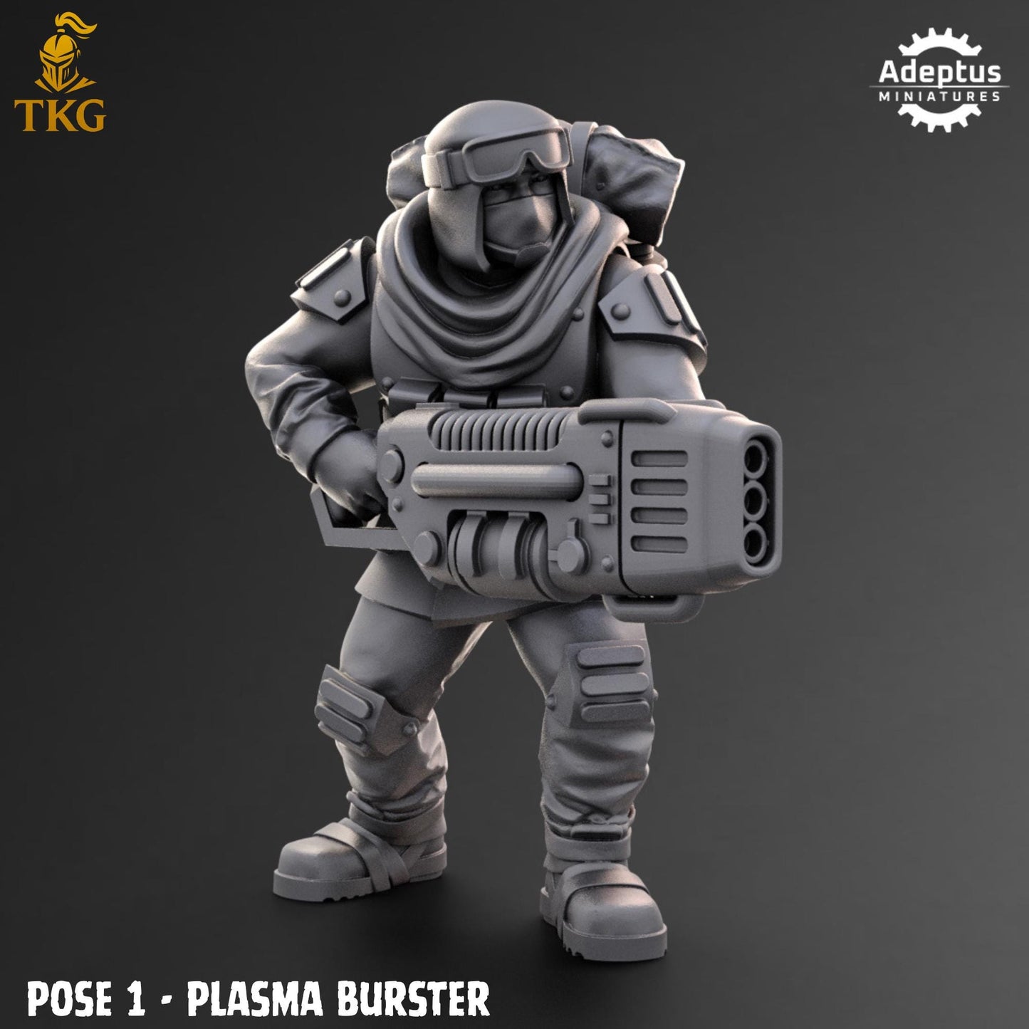 Khaleeth Regiment Special Weapons Team by Adeptus Miniatures | 3D printed Tabletop Miniatures