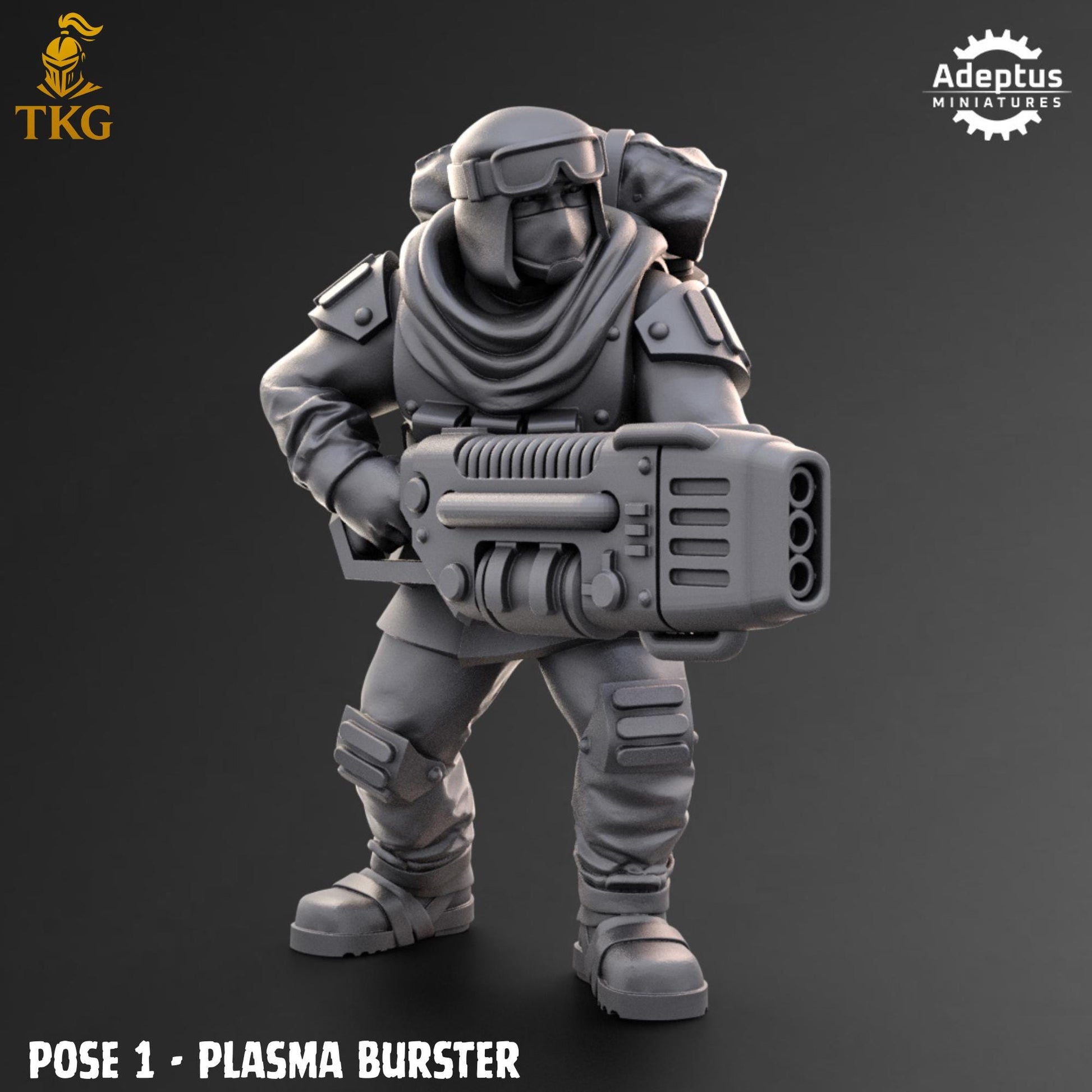 Khaleeth Regiment Special Weapons Team by Adeptus Miniatures | 3D printed Tabletop Miniatures