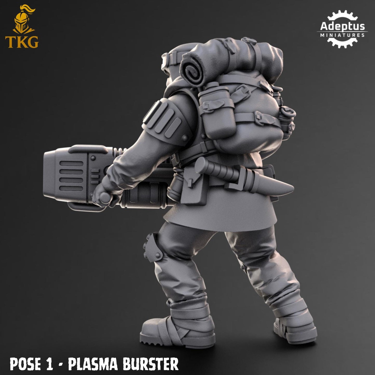 Khaleeth Regiment Special Weapons Team by Adeptus Miniatures | 3D printed Tabletop Miniatures