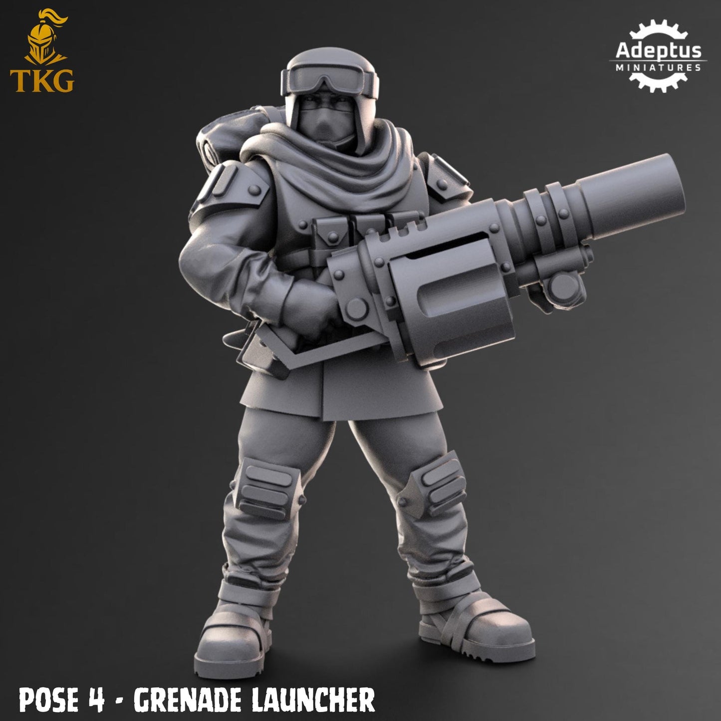 Khaleeth Regiment Special Weapons Team by Adeptus Miniatures | 3D printed Tabletop Miniatures