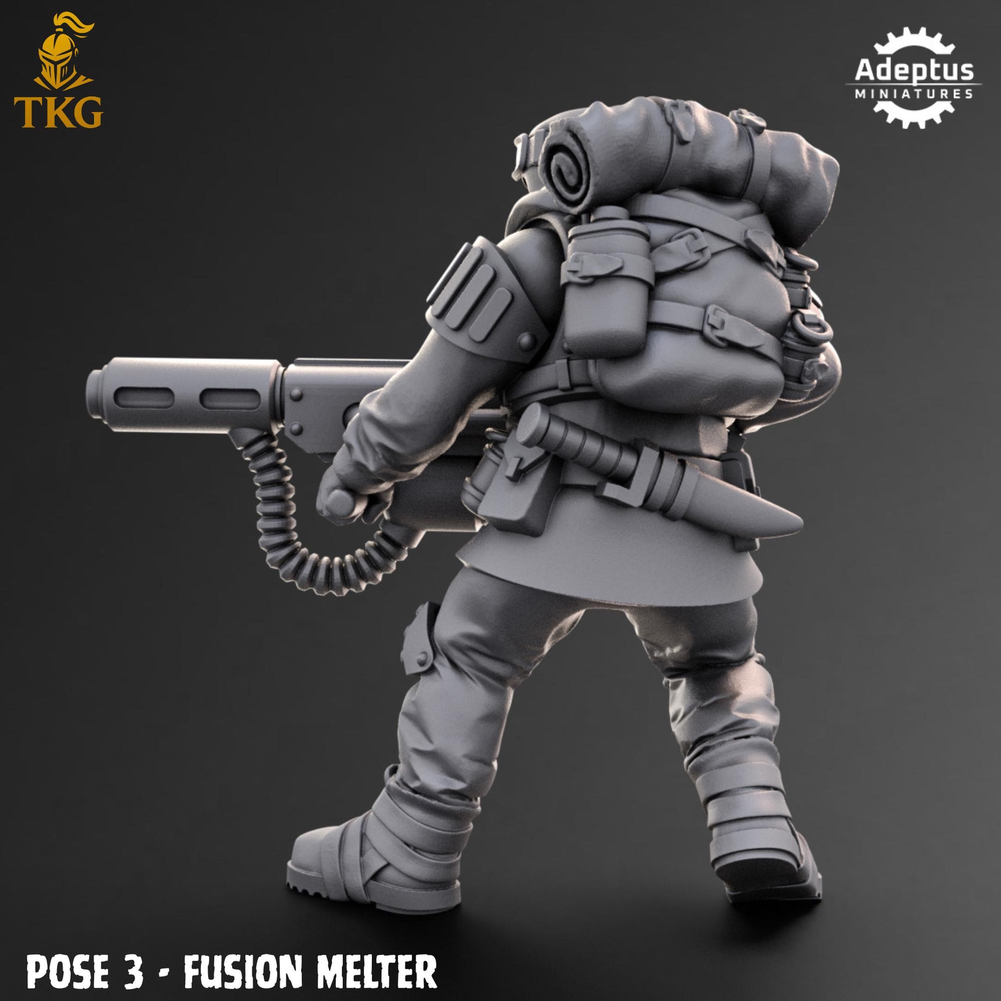 Khaleeth Regiment Special Weapons Team by Adeptus Miniatures | 3D printed Tabletop Miniatures