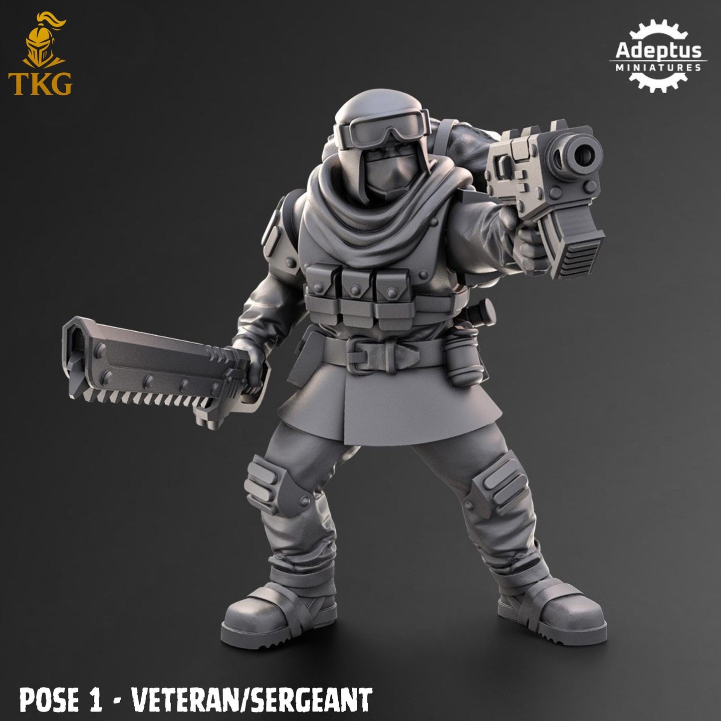 Khaleeth Regiment Command Squad by Adeptus Miniatures | 3D printed Tabletop Miniatures