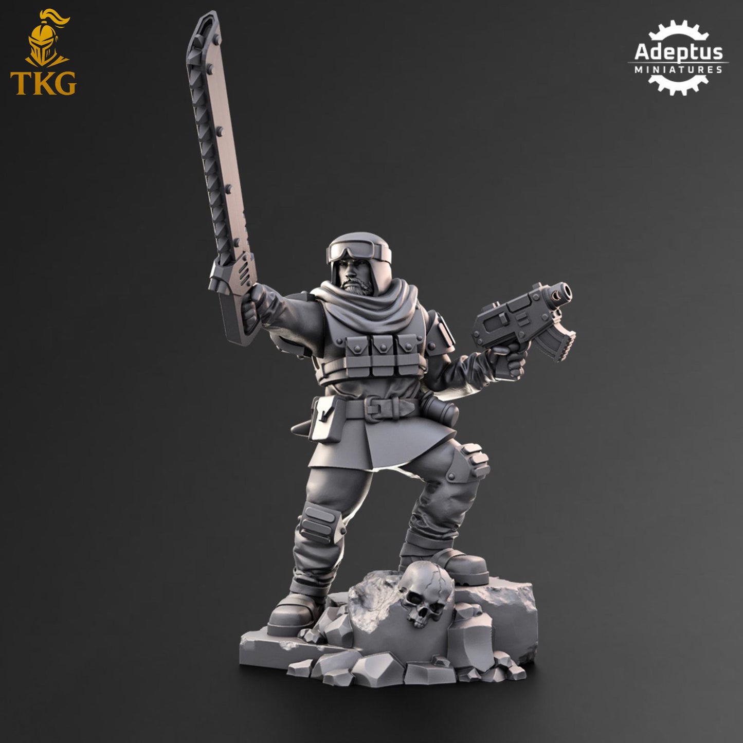 Khaleeth Regiment Commander by Adeptus Miniatures | 3D printed Tabletop Miniatures