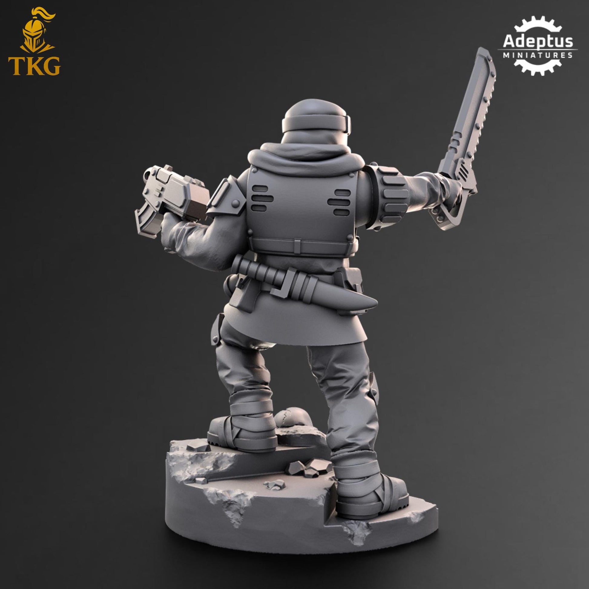 Khaleeth Regiment Commander by Adeptus Miniatures | 3D printed Tabletop Miniatures