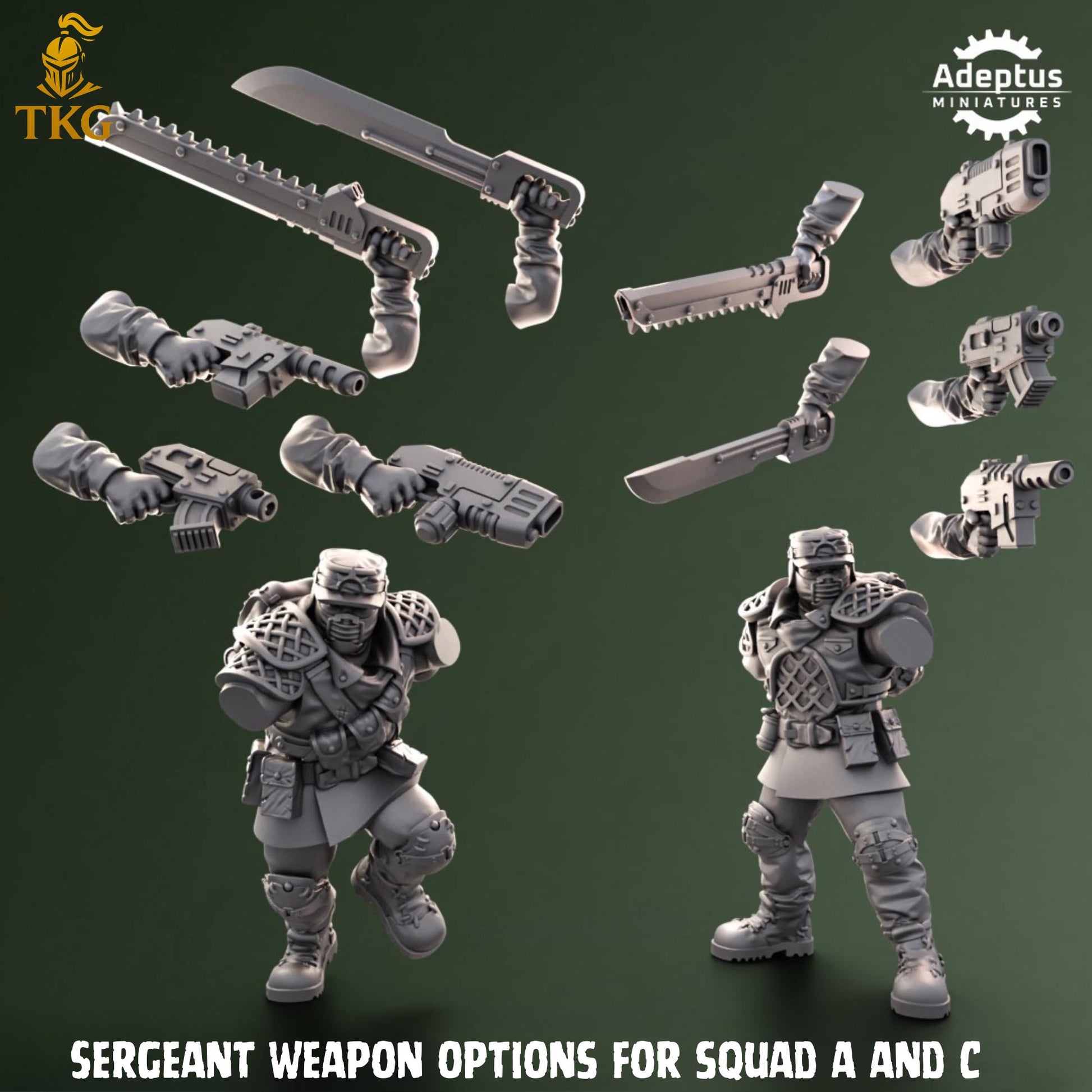 Sunscorch Regiment Squad by Adeptus Miniatures | 3D printed Tabletop Miniatures