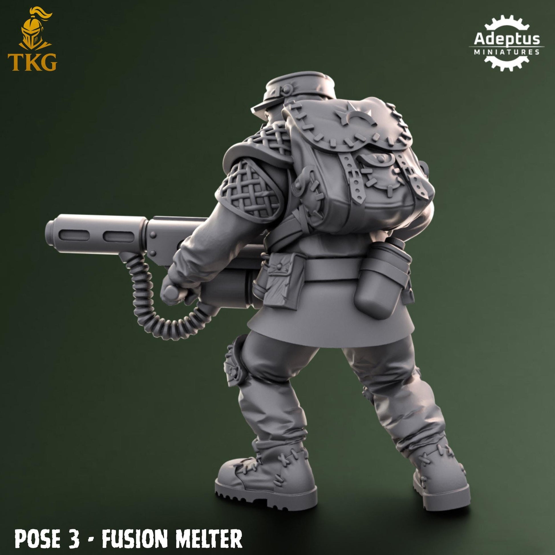 Sunscorch Regiment Special Weapons Team by Adeptus Miniatures | 3D printed Tabletop Miniatures