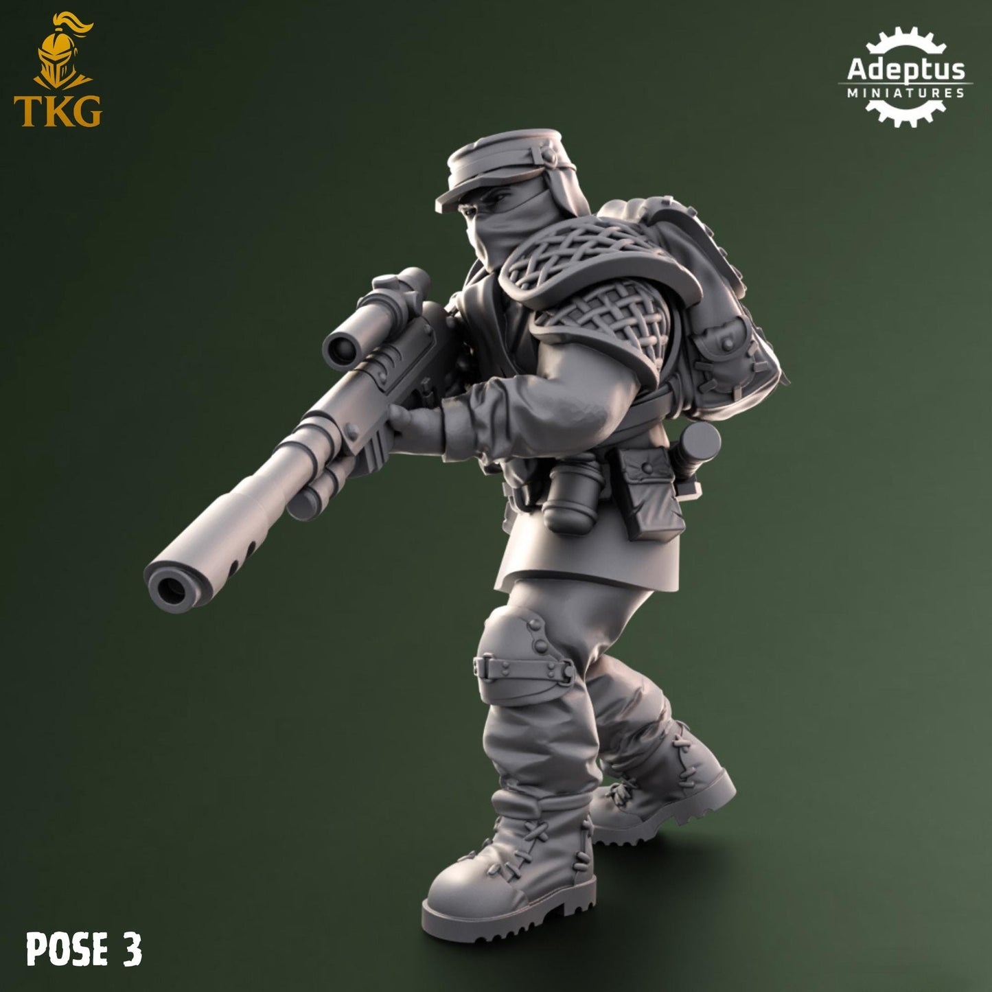 Sunscorch Regiment Snipers by Adeptus Miniatures | 3D printed Tabletop Miniatures