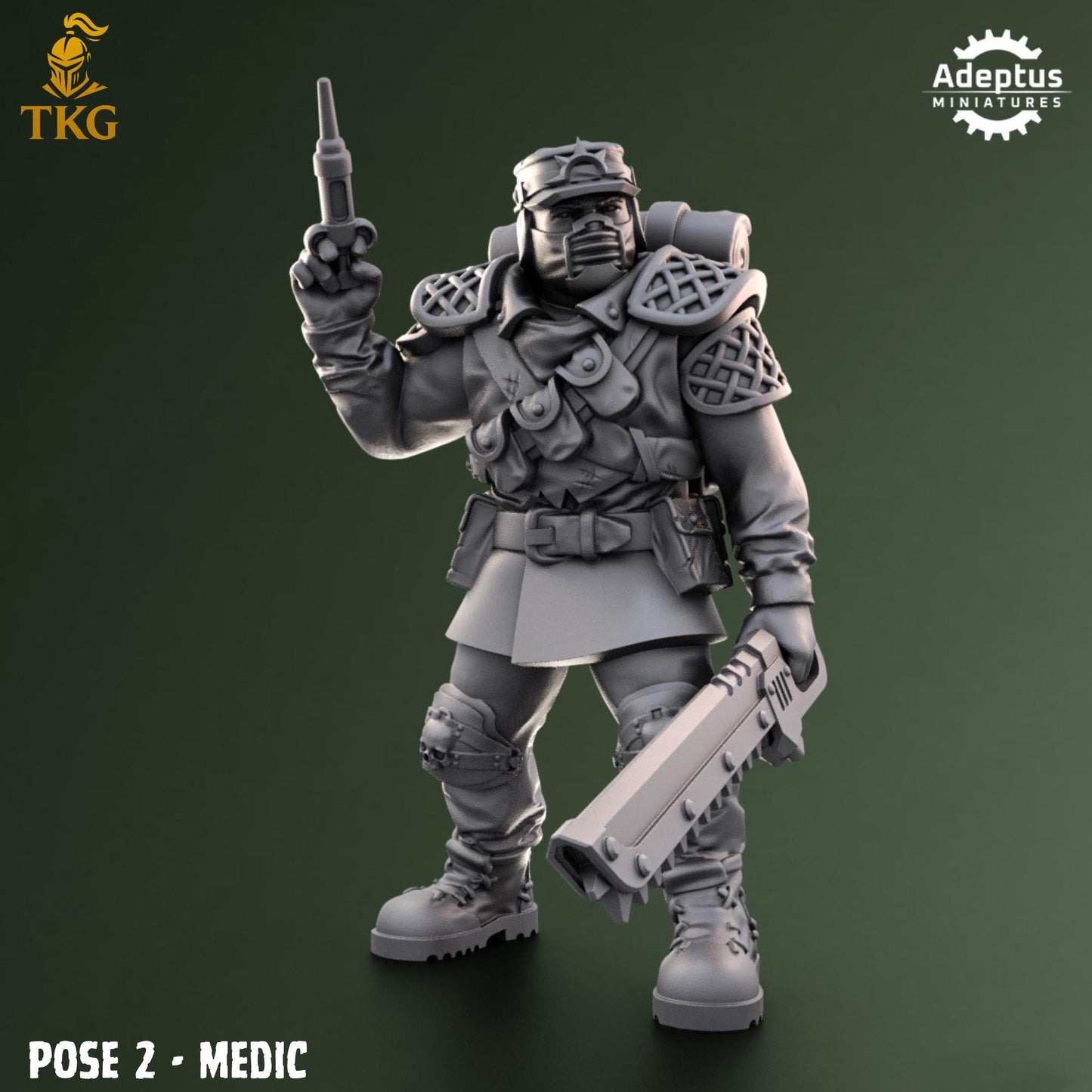 Sunscorch Regiment Command Squad by Adeptus Miniatures | 3D printed Tabletop Miniatures