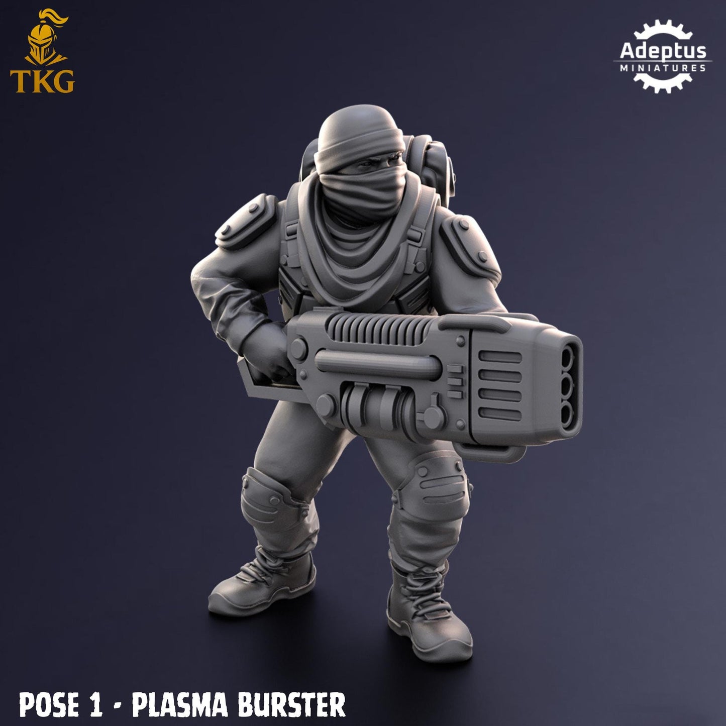 Sandshroud Batallion Special Weapons Team by Adeptus Miniatures | 3D printed Tabletop Miniatures