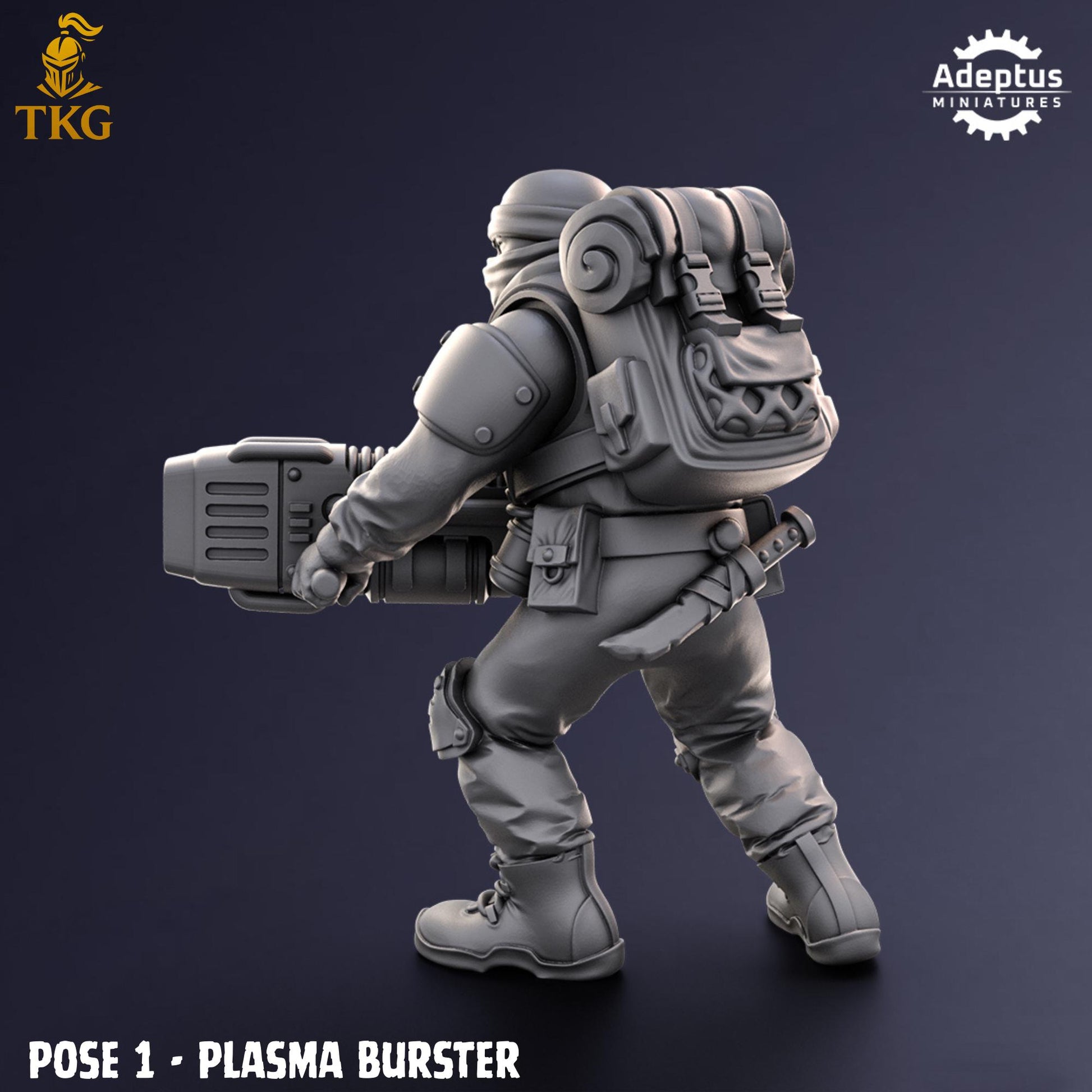 Sandshroud Batallion Special Weapons Team by Adeptus Miniatures | 3D printed Tabletop Miniatures