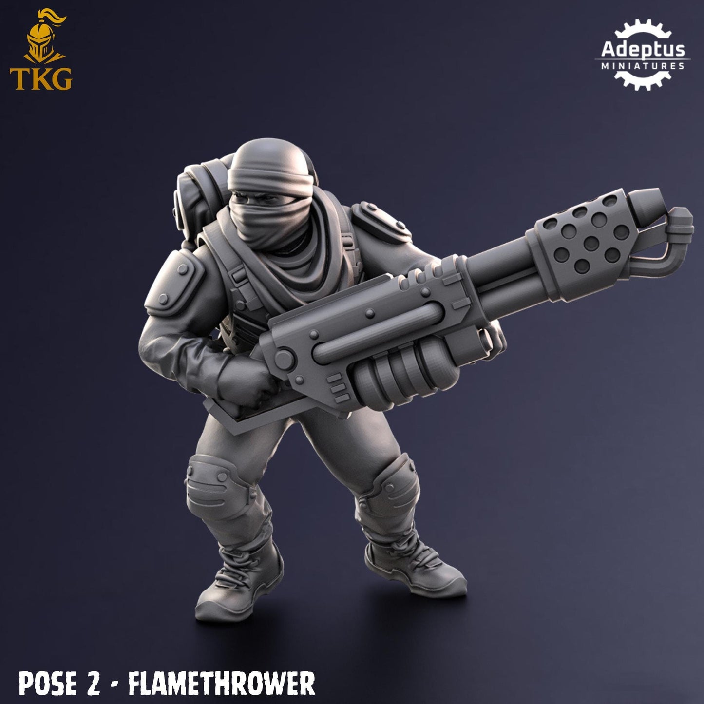 Sandshroud Batallion Special Weapons Team by Adeptus Miniatures | 3D printed Tabletop Miniatures