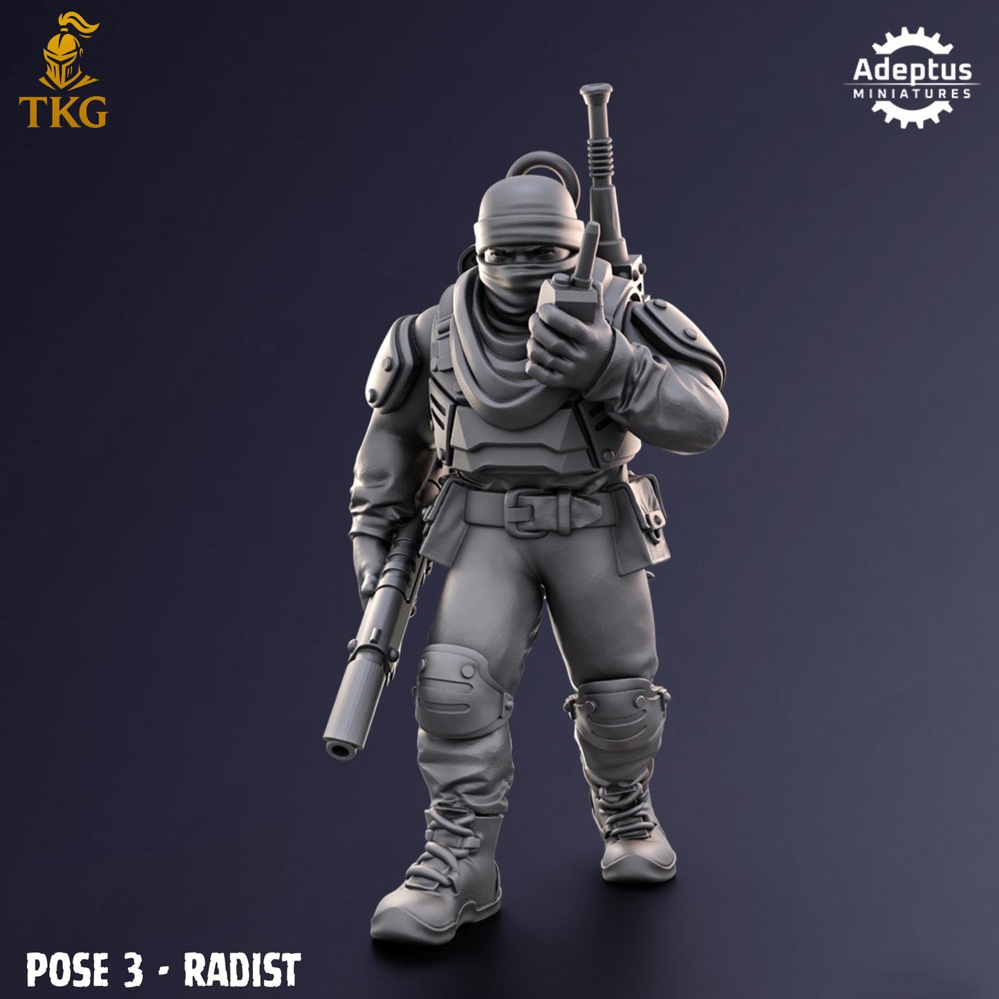 Sandshroud Batallion Command Squad by Adeptus Miniatures | 3D printed Tabletop Miniatures
