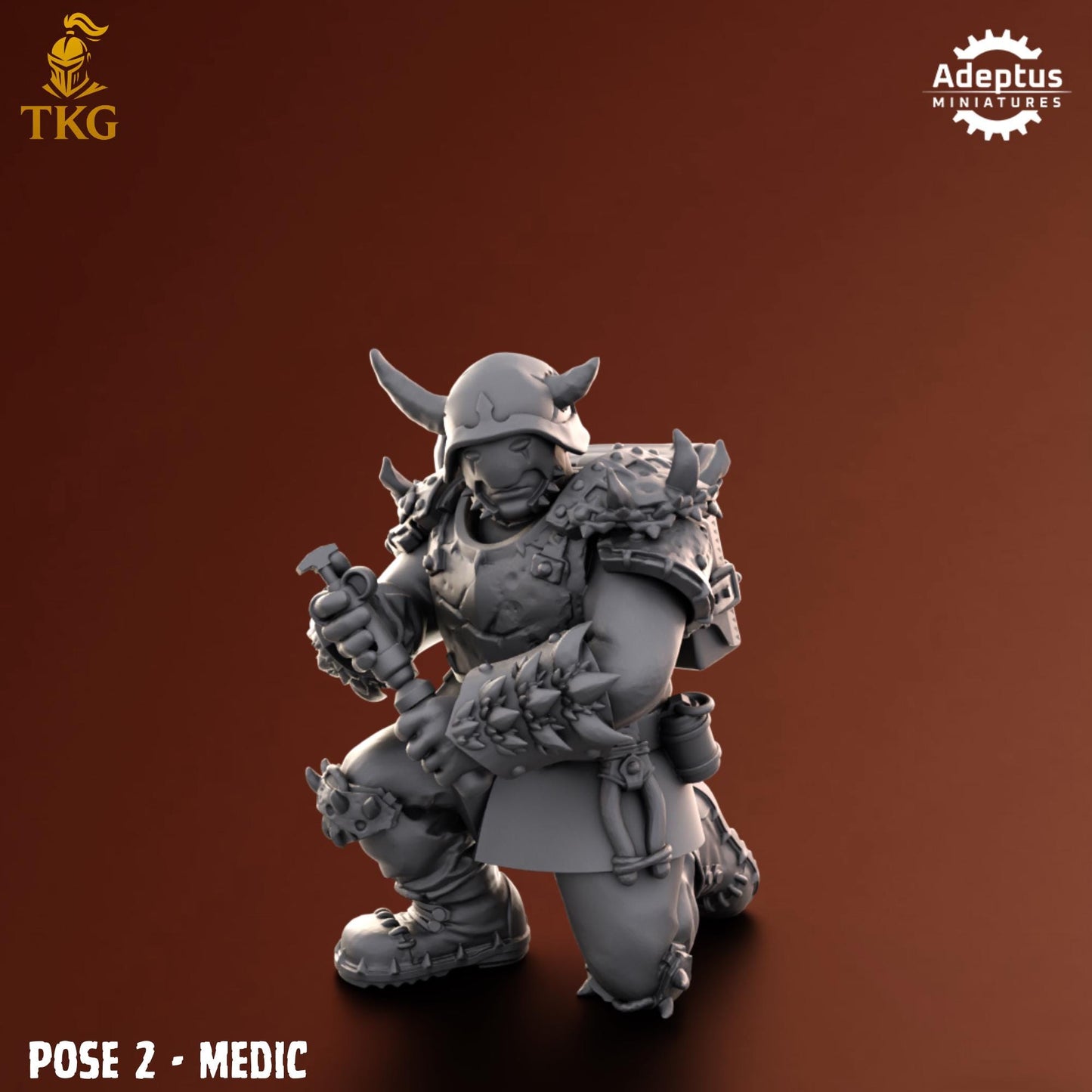 Twisted Horde Command Squad by Adeptus Miniatures | 3D printed Tabletop Miniatures