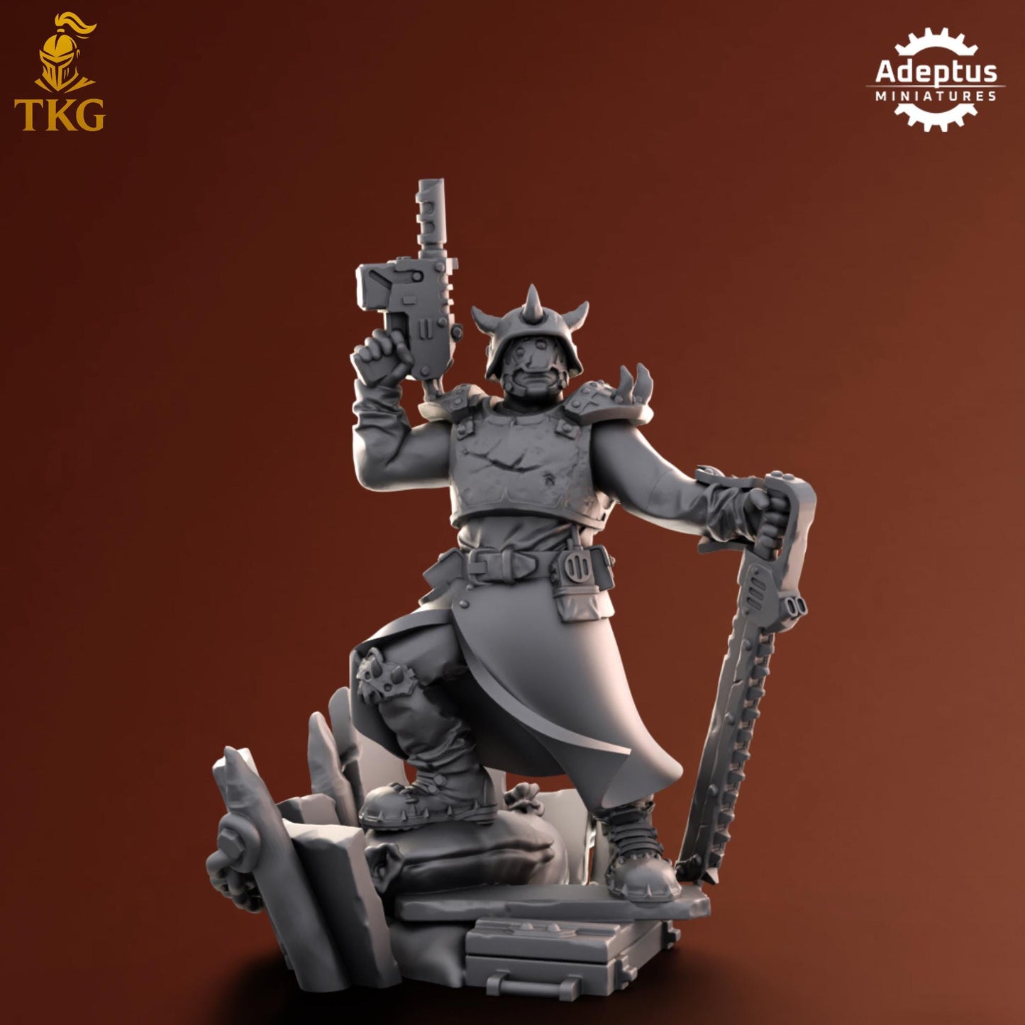 Twisted Horde Commander by Adeptus Miniatures | 3D printed Tabletop Miniatures