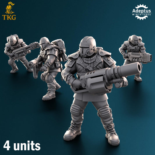 Winterline Forces Special Weapons Team by Adeptus Miniatures | 3D printed Tabletop Miniatures