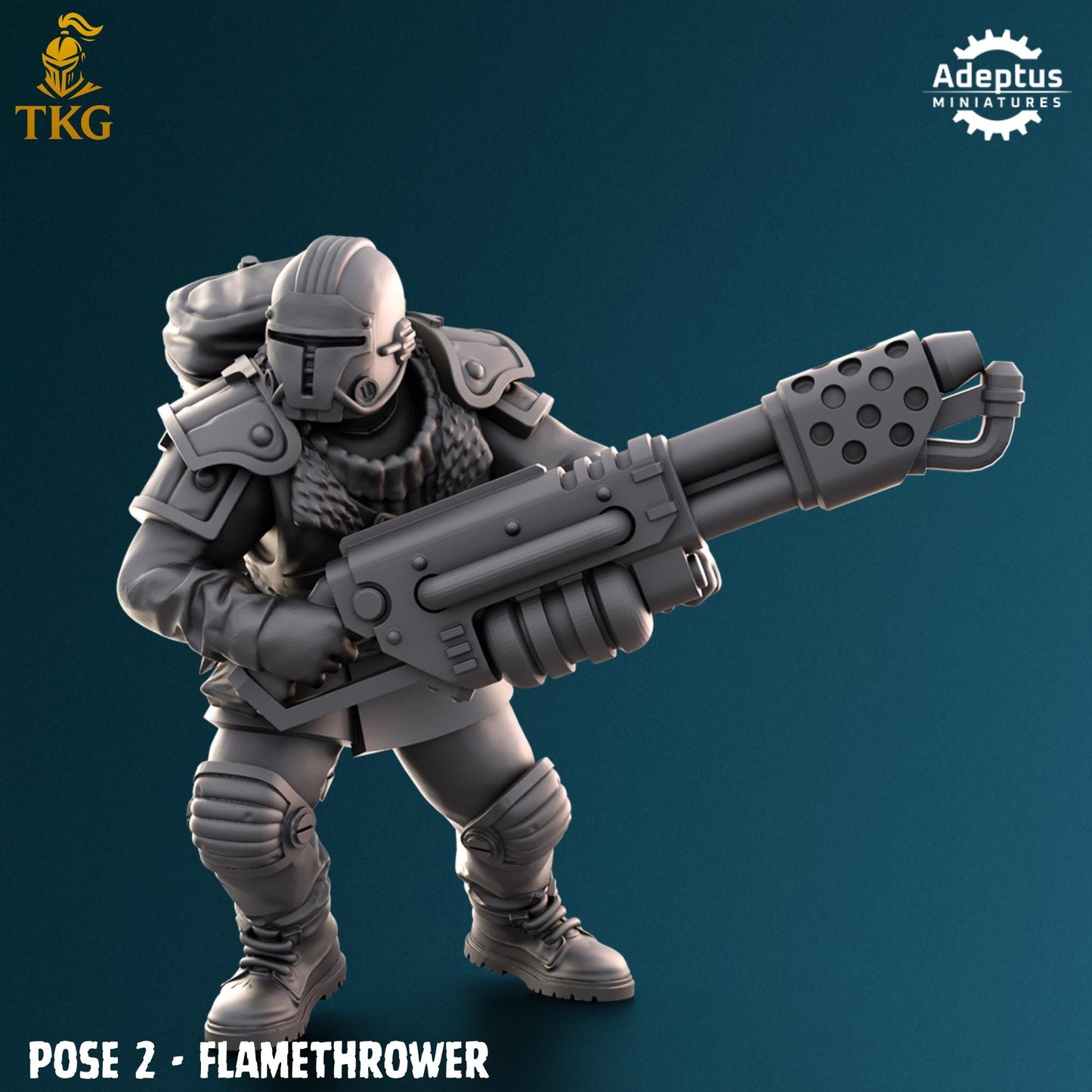 Winterline Forces Special Weapons Team by Adeptus Miniatures | 3D printed Tabletop Miniatures