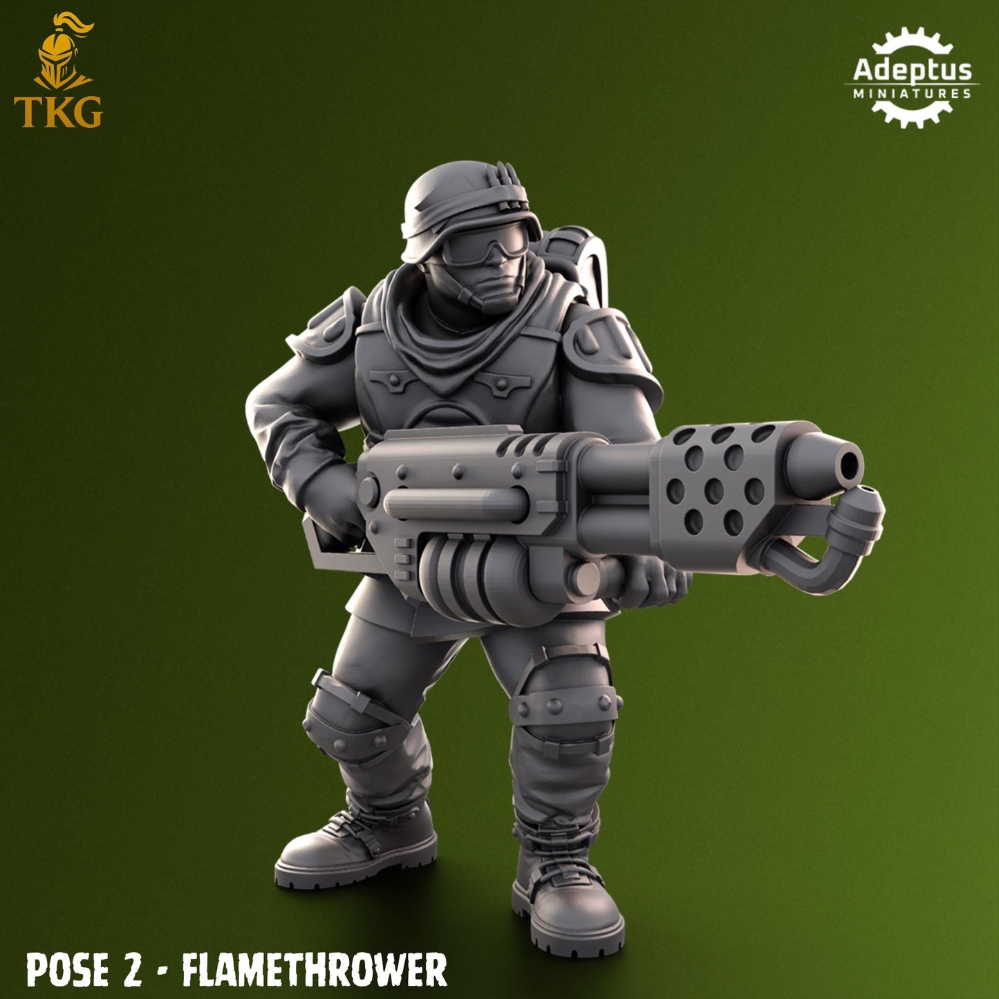 Shellcord Troopers Special Weapons Team by Adeptus Miniatures | 3D printed Tabletop Miniatures