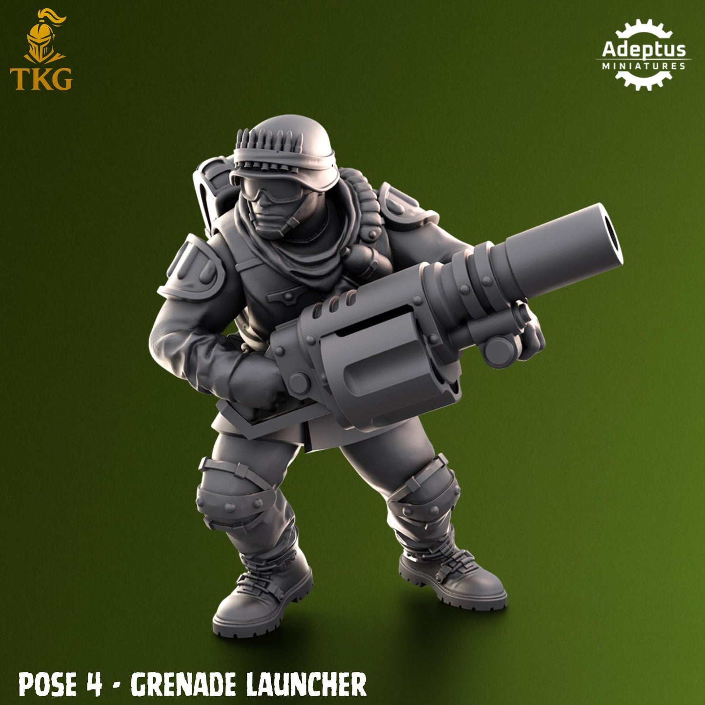 Shellcord Troopers Special Weapons Team by Adeptus Miniatures | 3D printed Tabletop Miniatures
