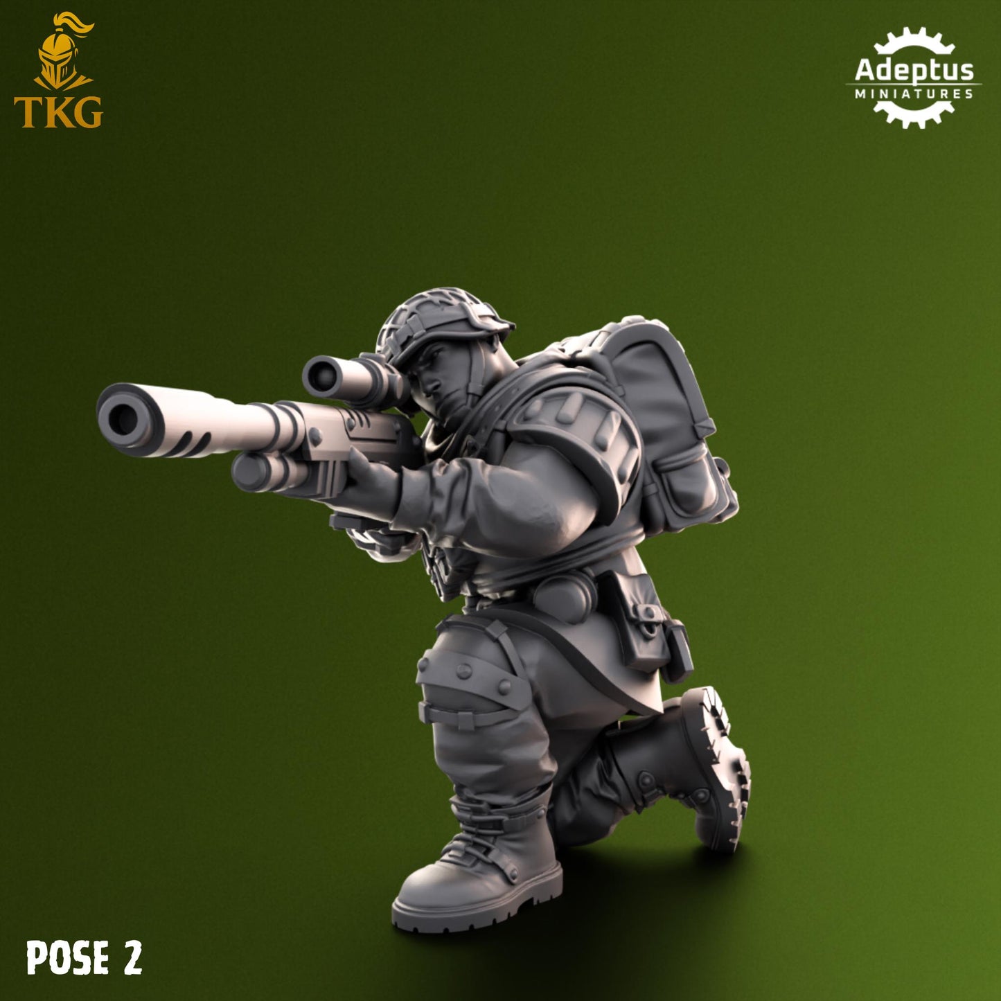 Shellcord Troopers Snipers by Adeptus Miniatures | 3D printed Tabletop Miniatures