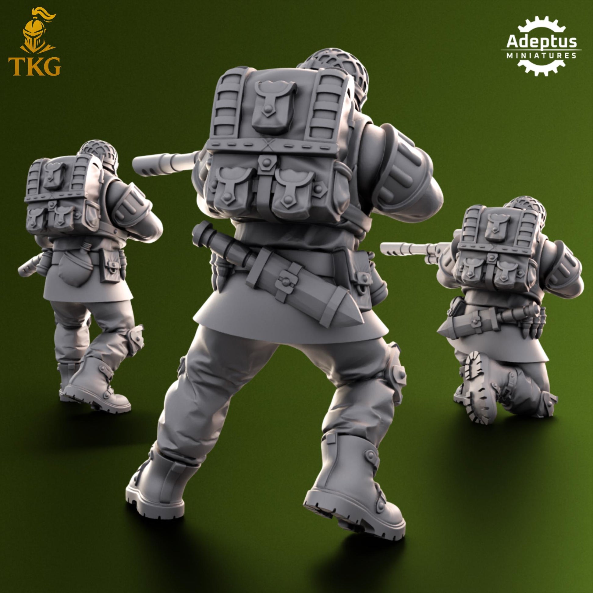 Shellcord Troopers Snipers by Adeptus Miniatures | 3D printed Tabletop Miniatures