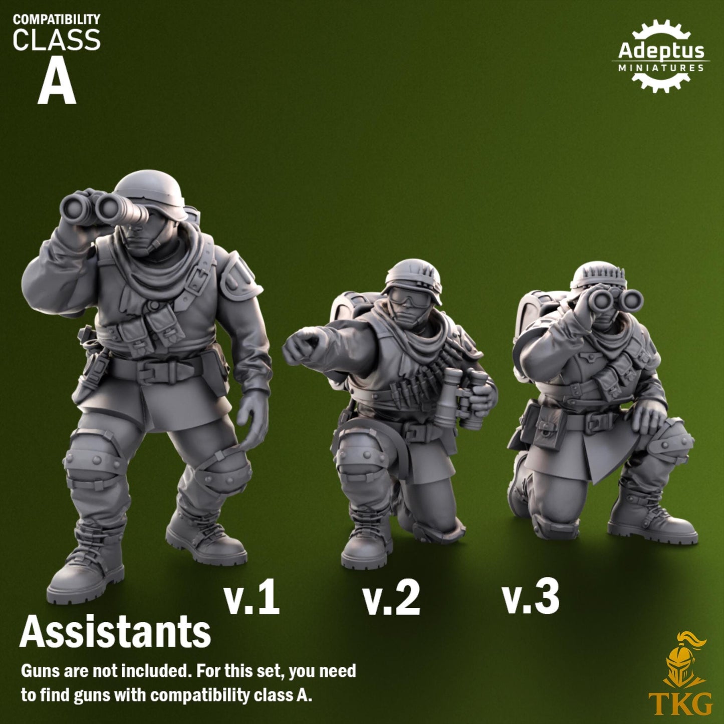 Shellcord Troopers Heavy Weapons Operators by Adeptus Miniatures | 3D printed Tabletop Miniatures